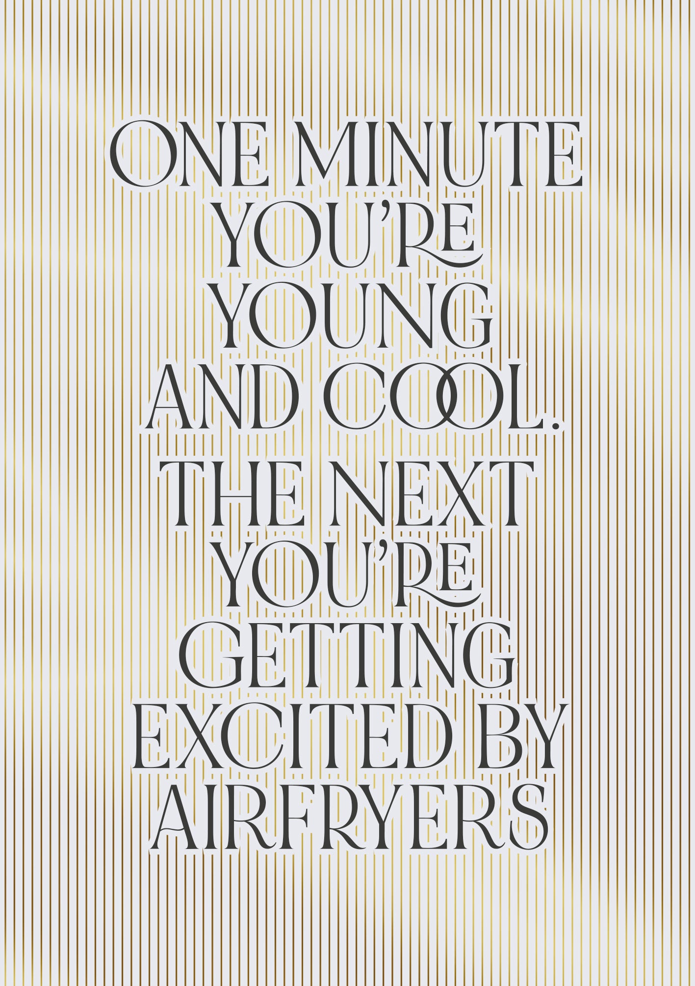 Excited About Air Fryers Funny Card from Penny Black