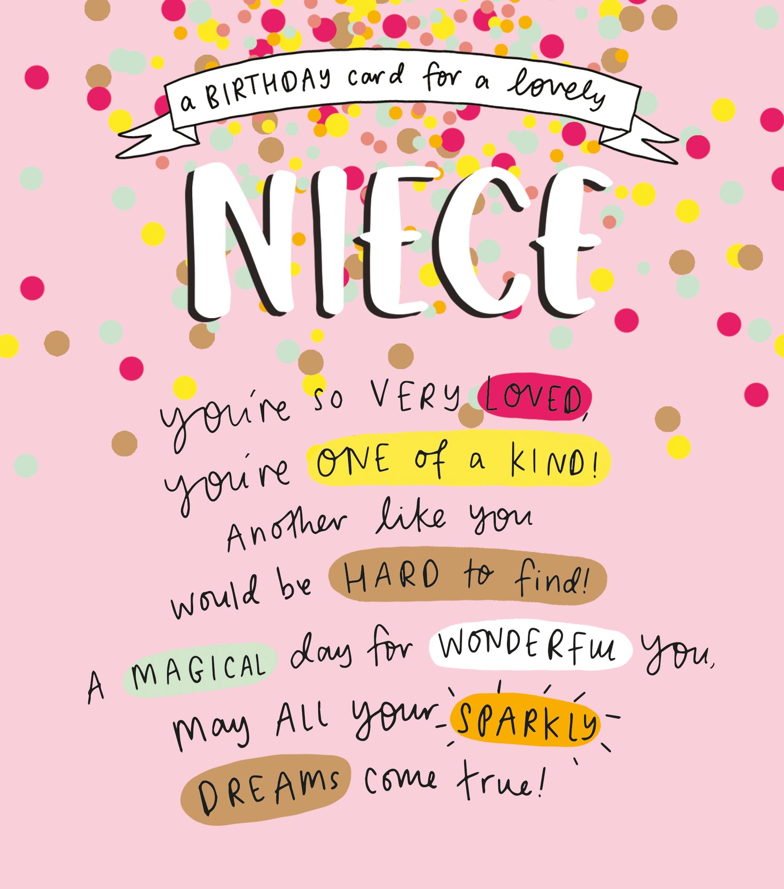 Niece May All Your Sparkly Dreams Come True Birthday Card at Penny Black