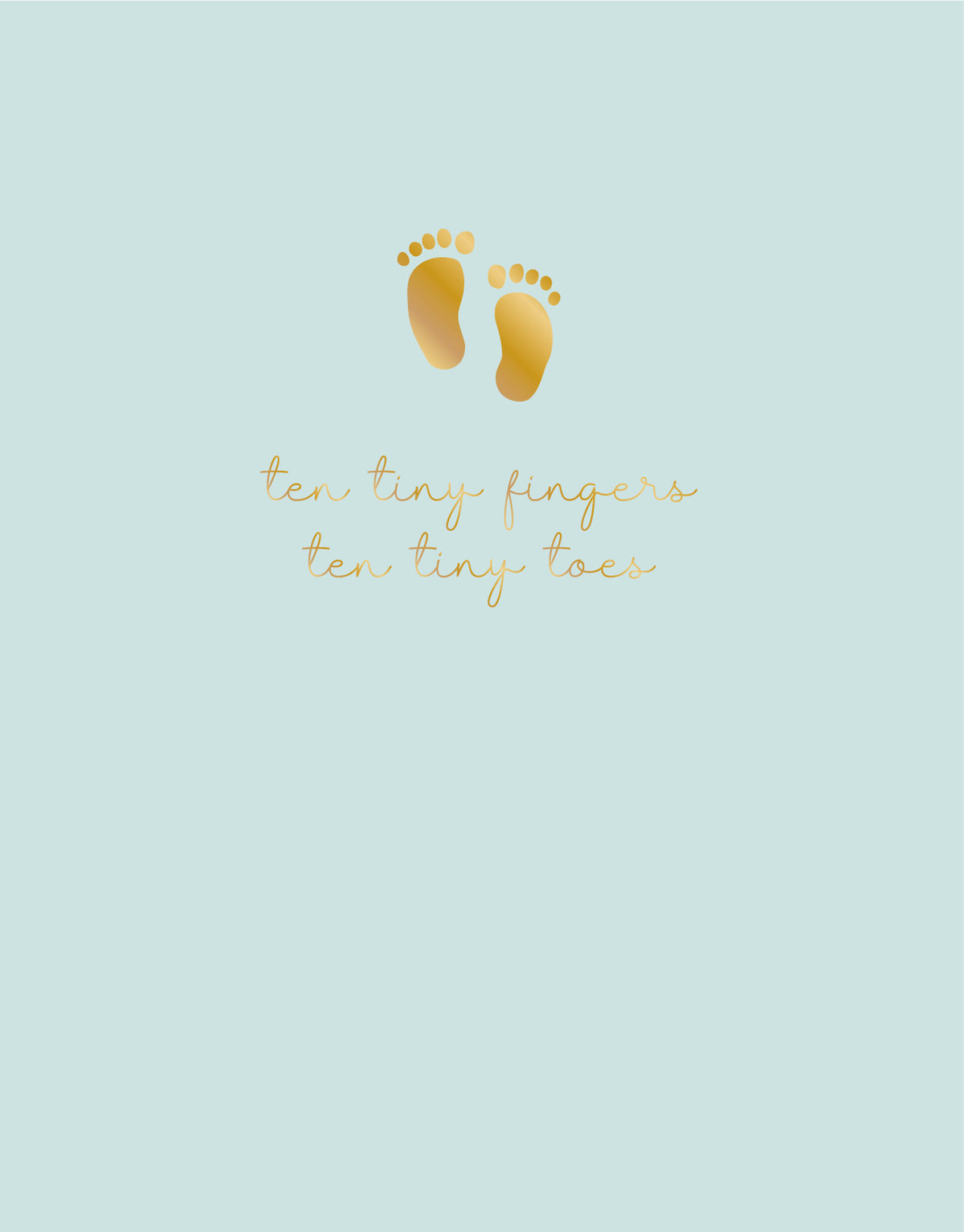 Ten Tiny Fingers and Toes New Baby Card from Penny Black