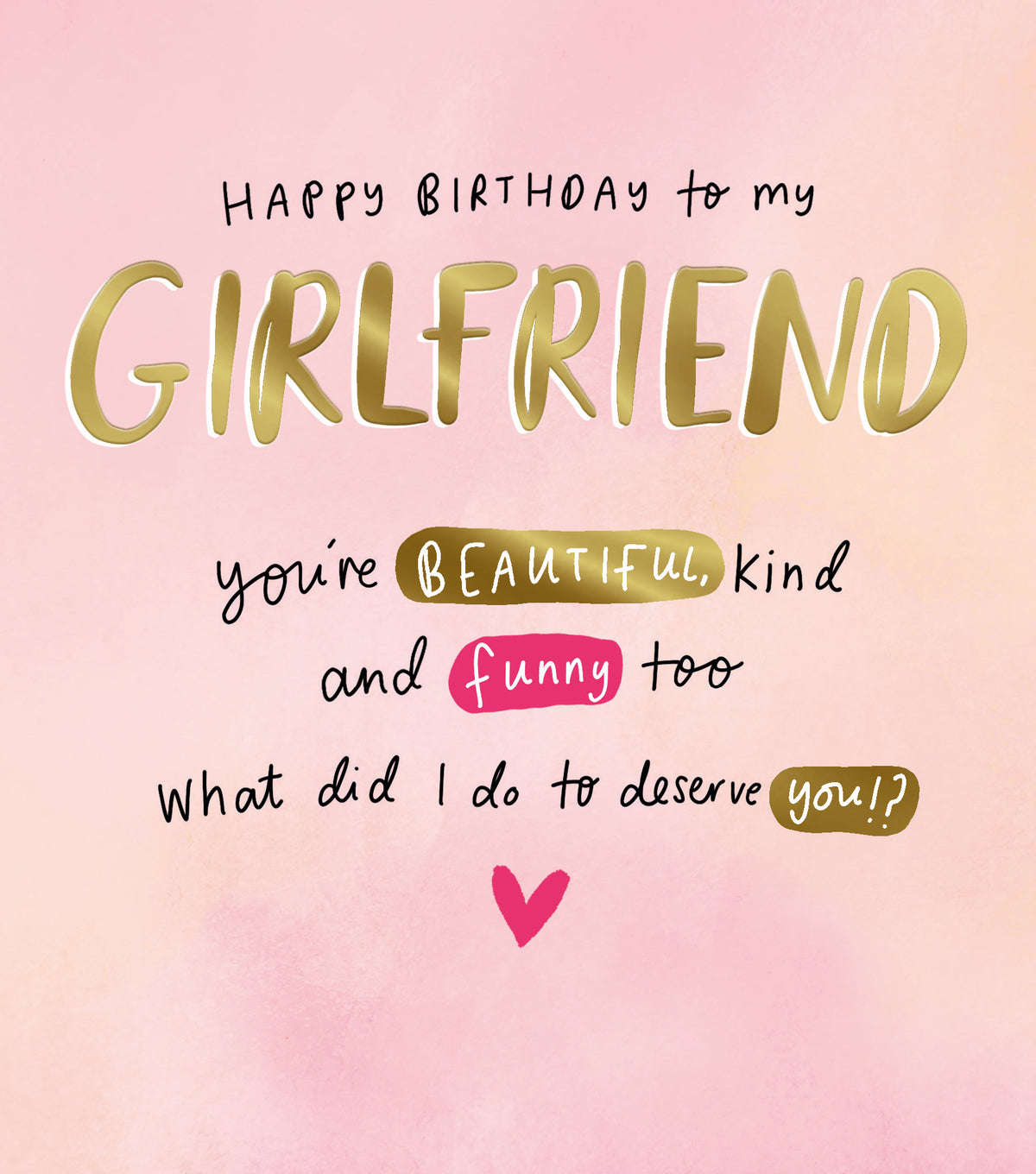 Beautiful Kind Girlfriend Birthday Card at Penny Black