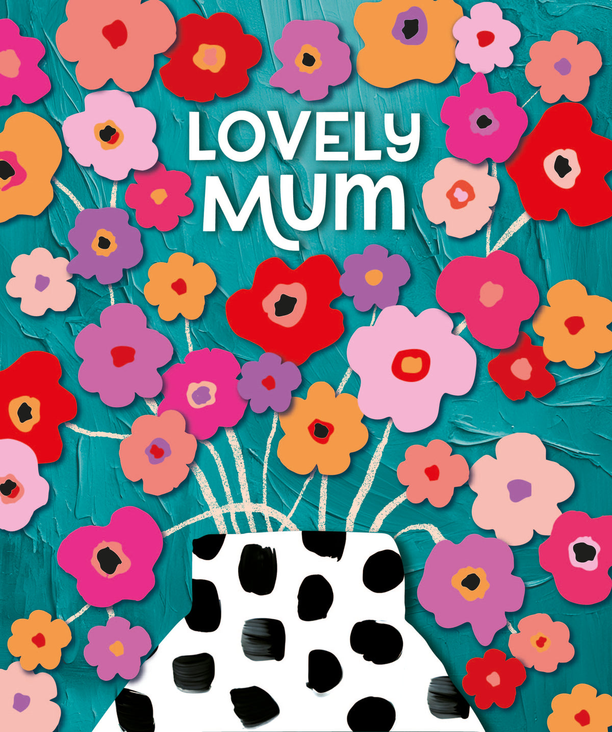 Lovely Mum Stripe Vase Floral Birthday Card from Penny Black