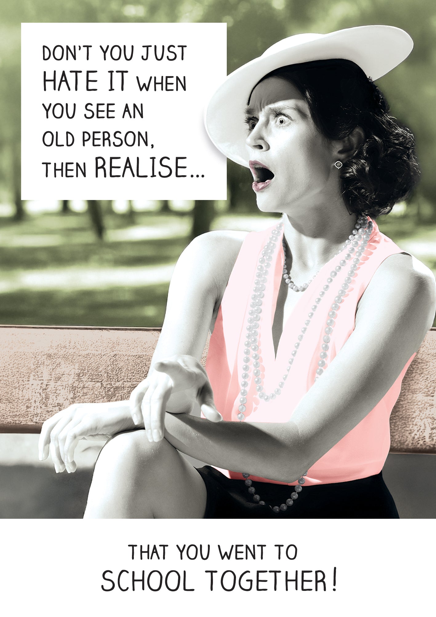 Went To School Together Funny Card from Penny Black