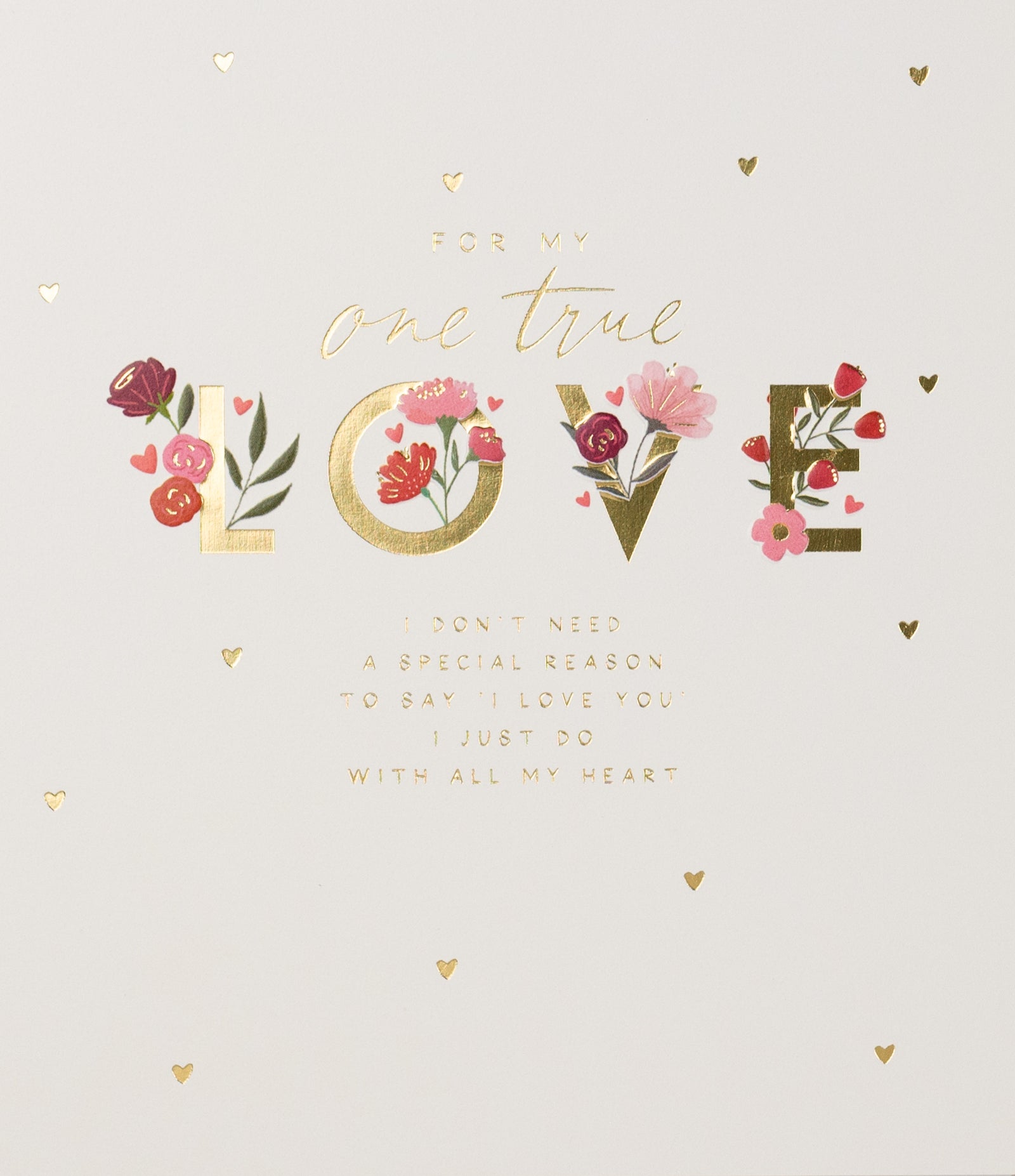 One True Love With All My Heart Valentine's Day Card By Penny Black