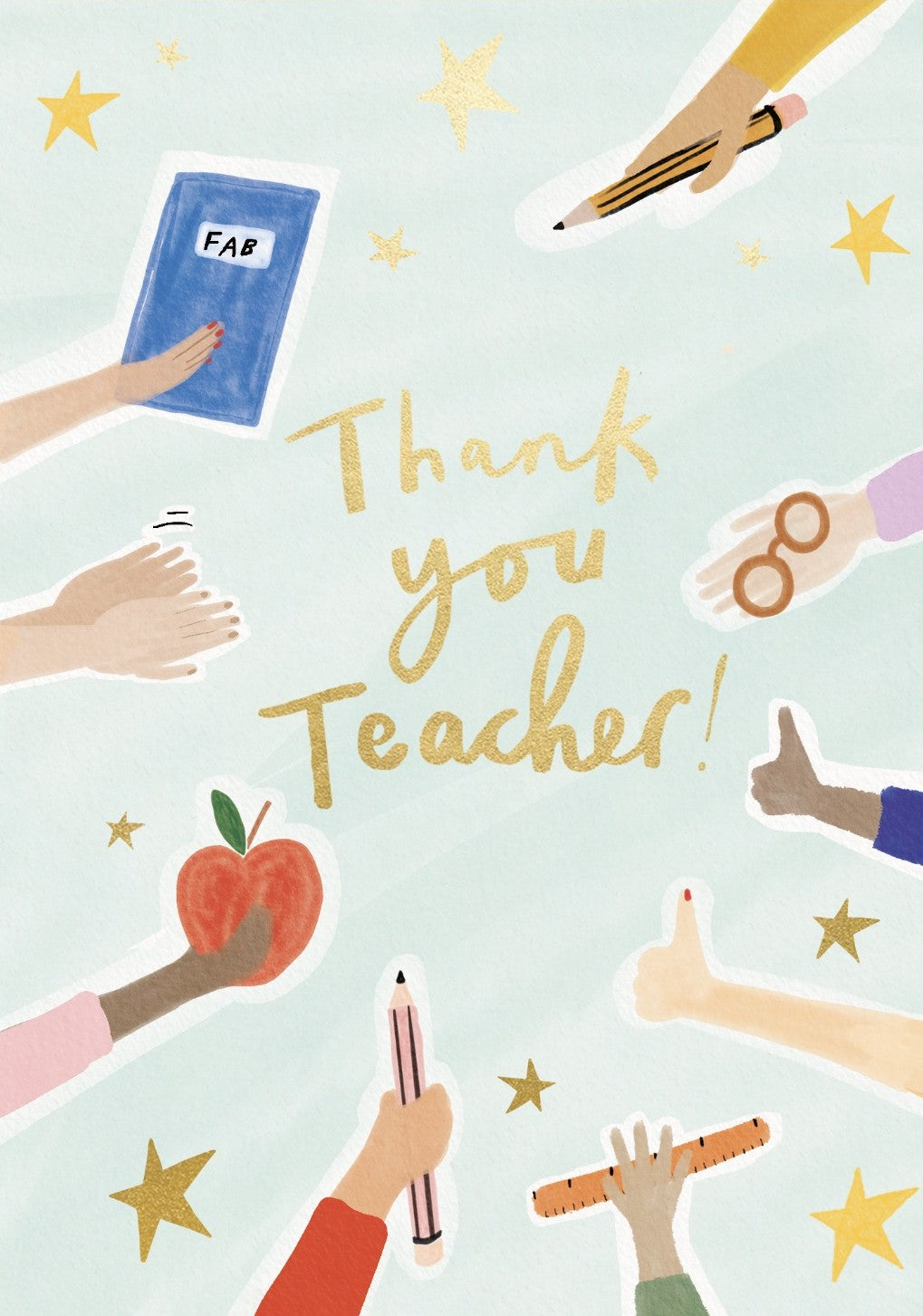 Fab Notebook Thank You Teacher Card By Penny Black