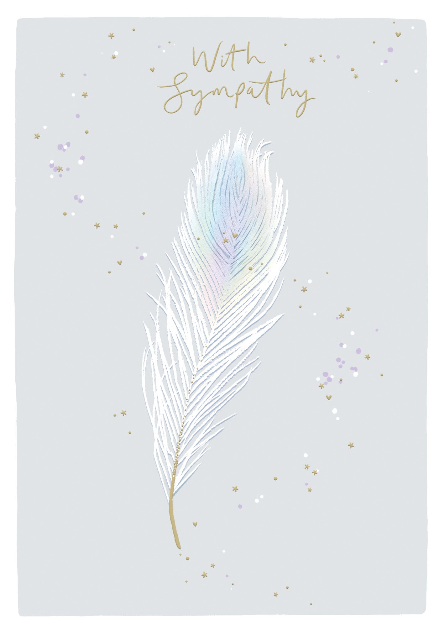 Holo Feather Sympathy Card from Penny Black