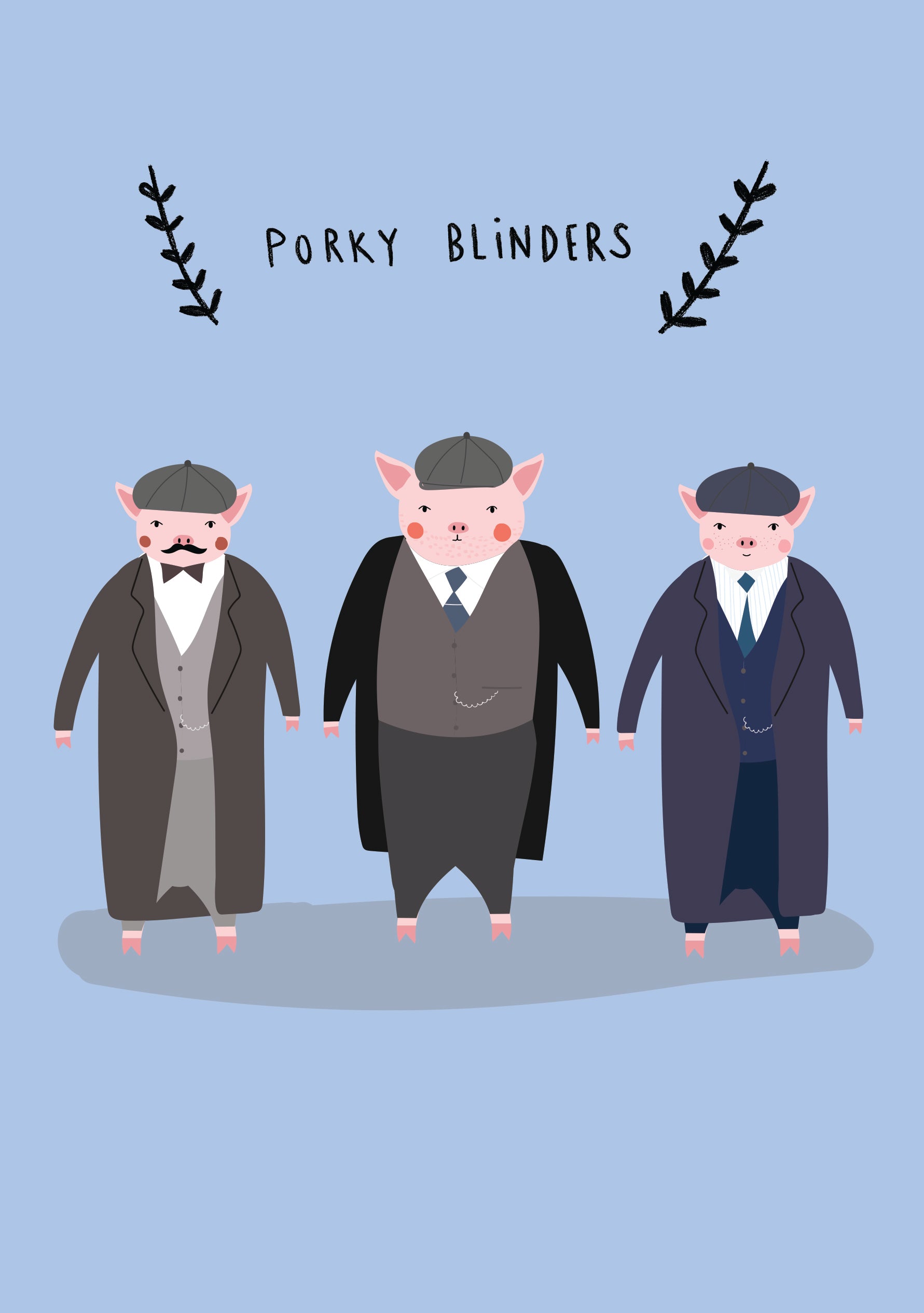 Porky Blinders Funny Card from Penny Black