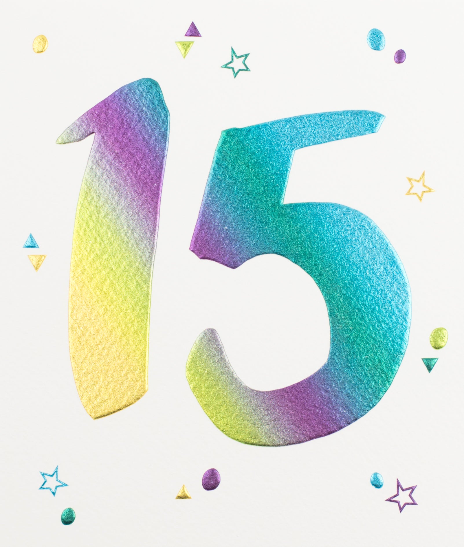 Holographic 15th Birthday Card from Penny Black