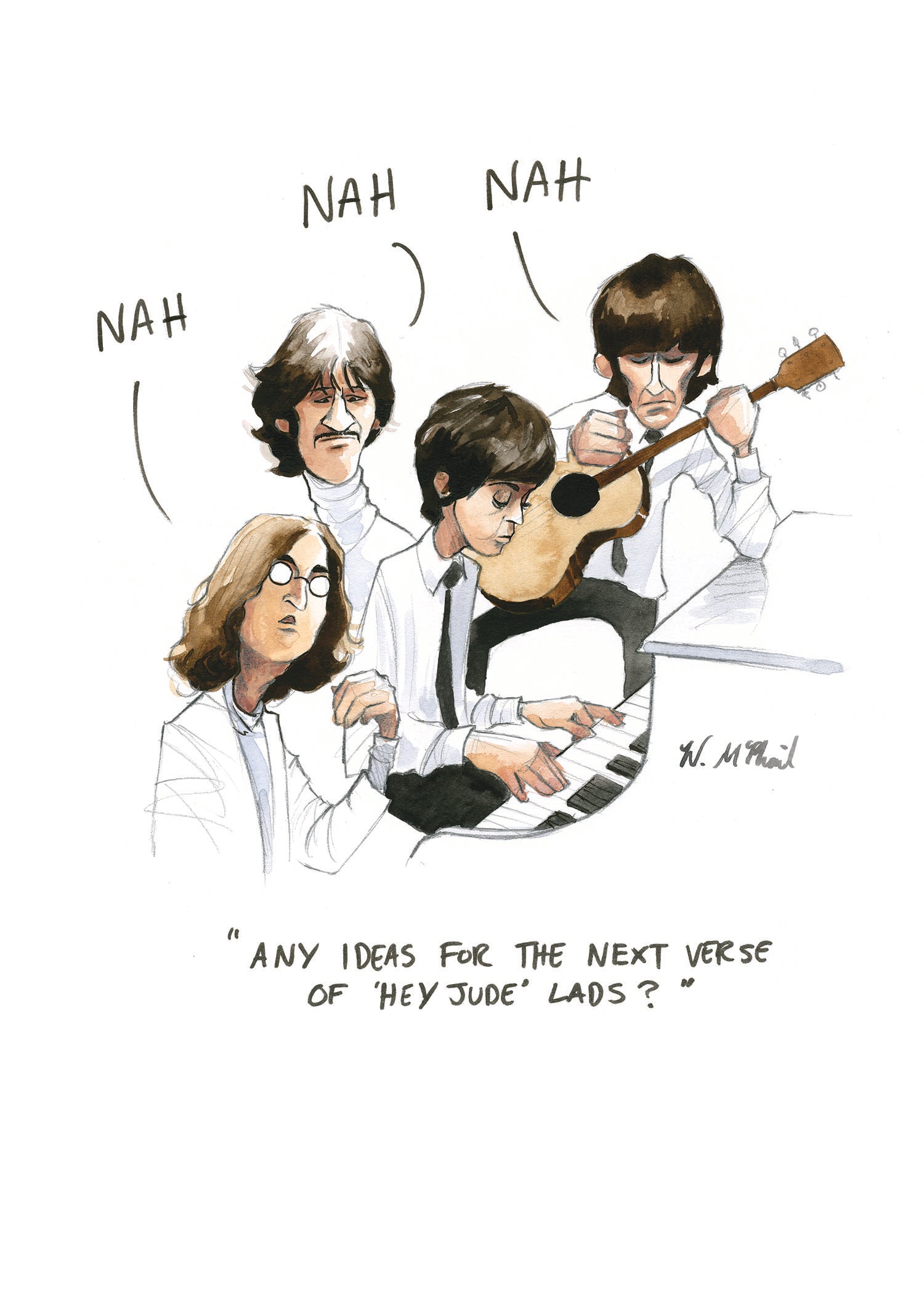 Next Verse Beatles Funny Card from Penny Black