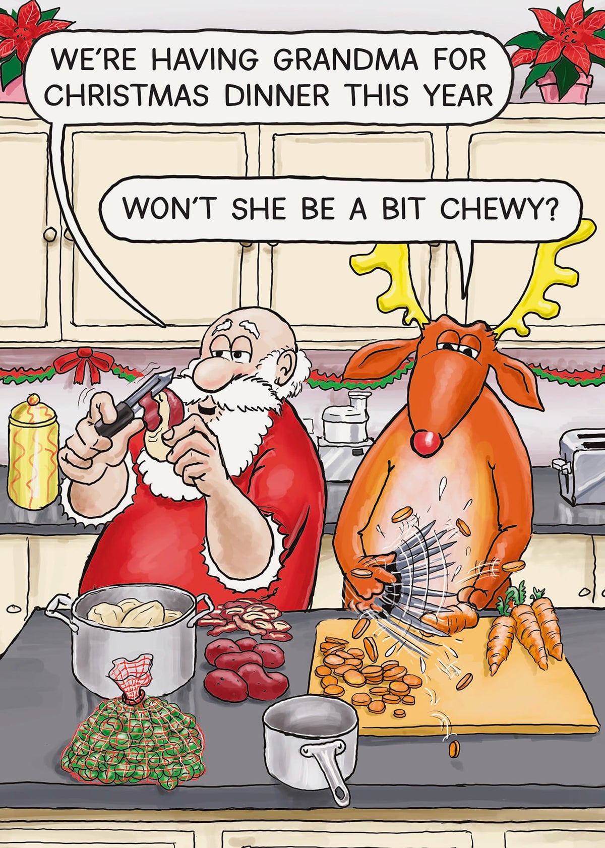 Grandma A Bit Chewy Funny Christmas Card By Penny Black