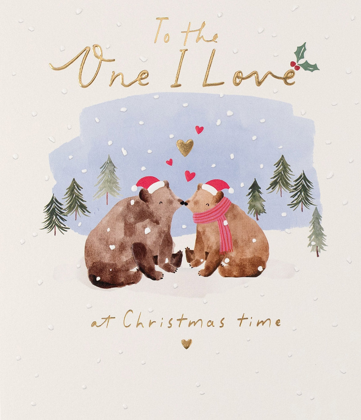 Happy Bears To The One I Love At Christmas Time Card By Penny Black