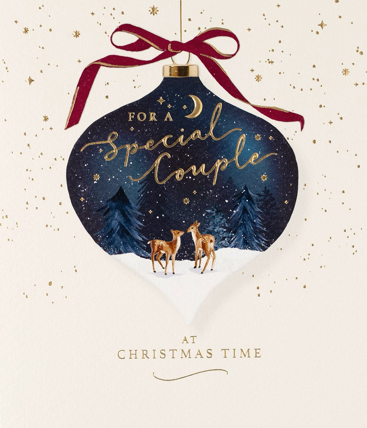 Deer Bauble Special Couple Christmas Card By Penny Black