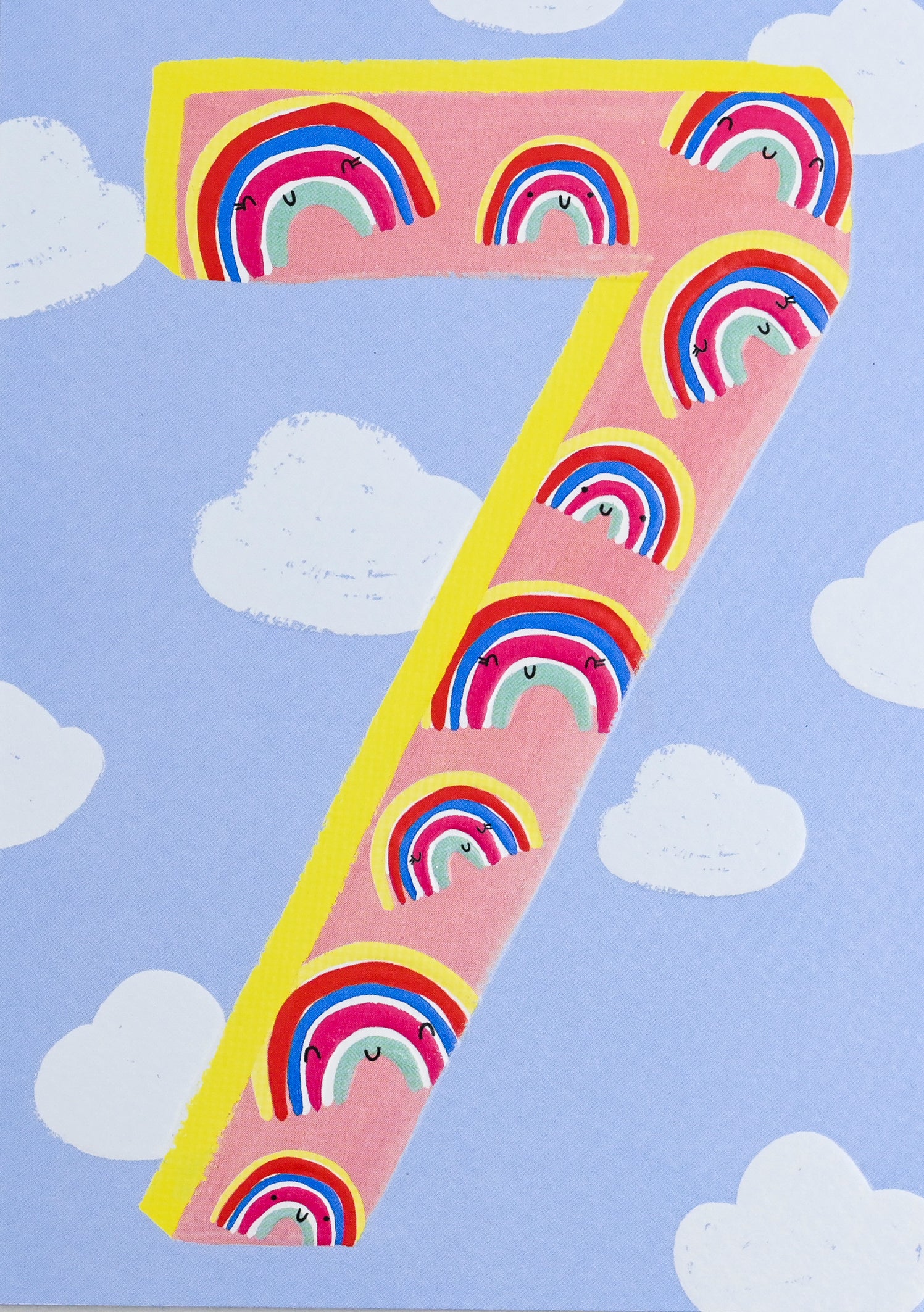 Iconic Rainbow 7 Birthday Card from Penny Black