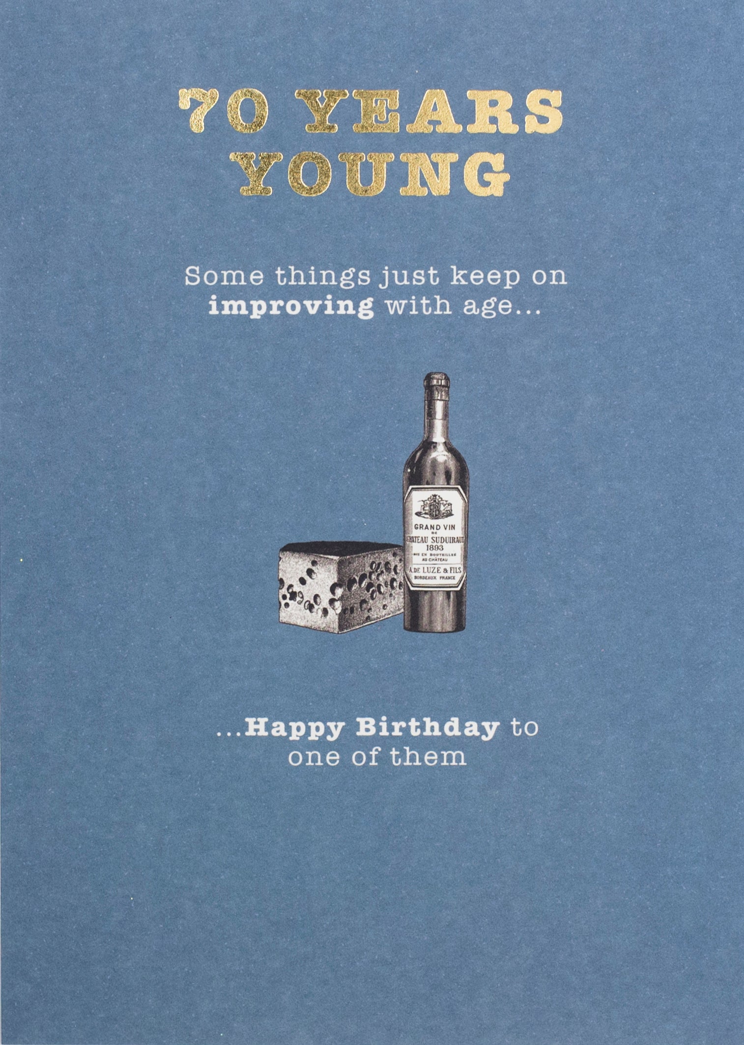 70 Improve With Age Funny Birthday Card from Penny Black