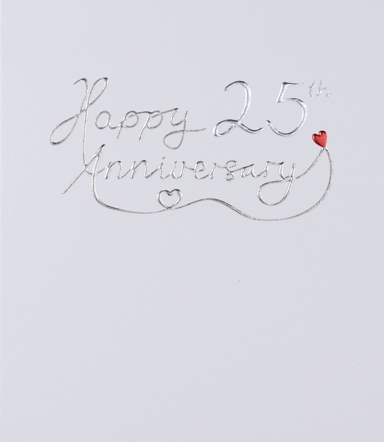Metallic Script 25th Wedding Anniversary Card from Penny Black