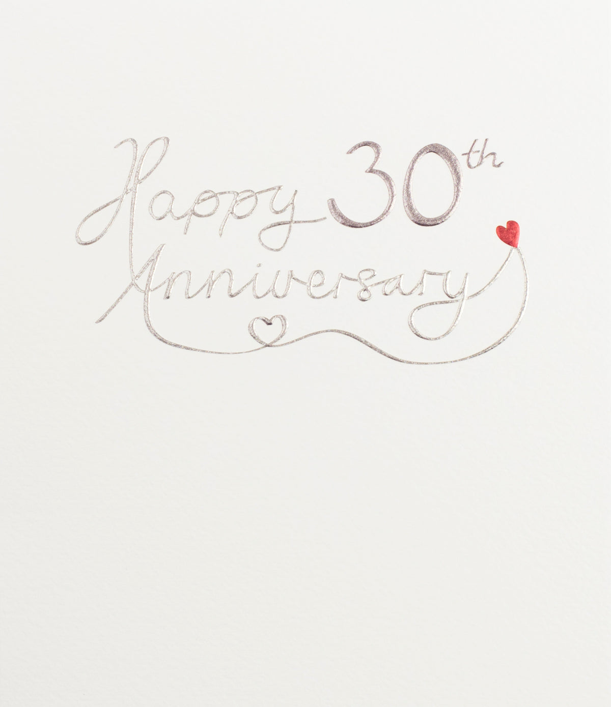 Metallic Script 30th Wedding Anniversary Card from Penny Black