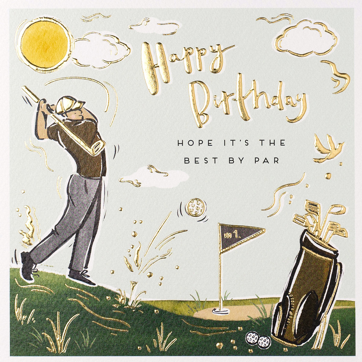 Best By Par Golfing Birthday Card from Penny Black