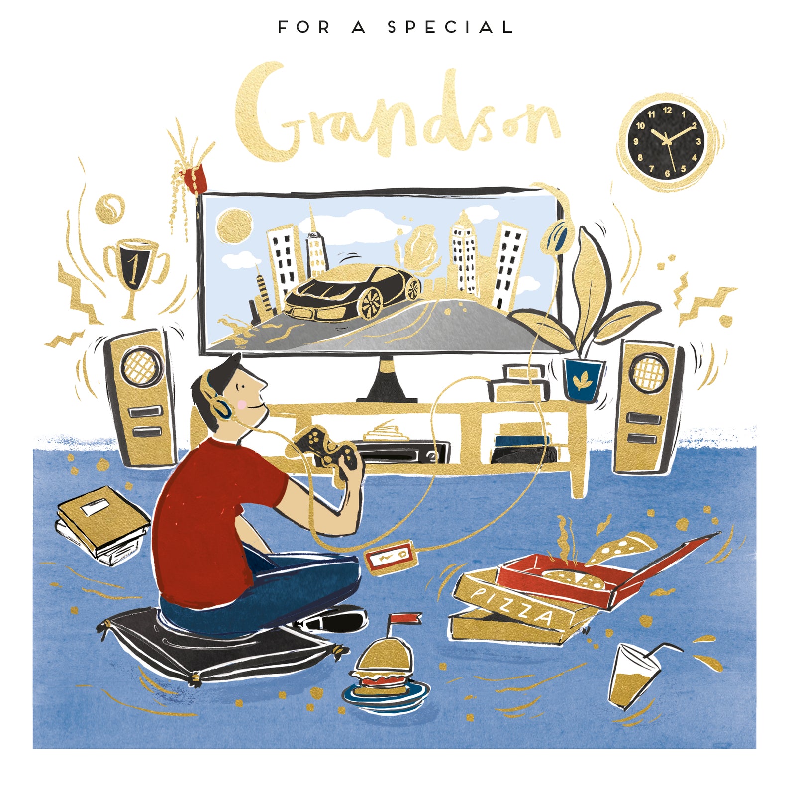 For A Special Grandson Gaming Birthday Card at Penny Black