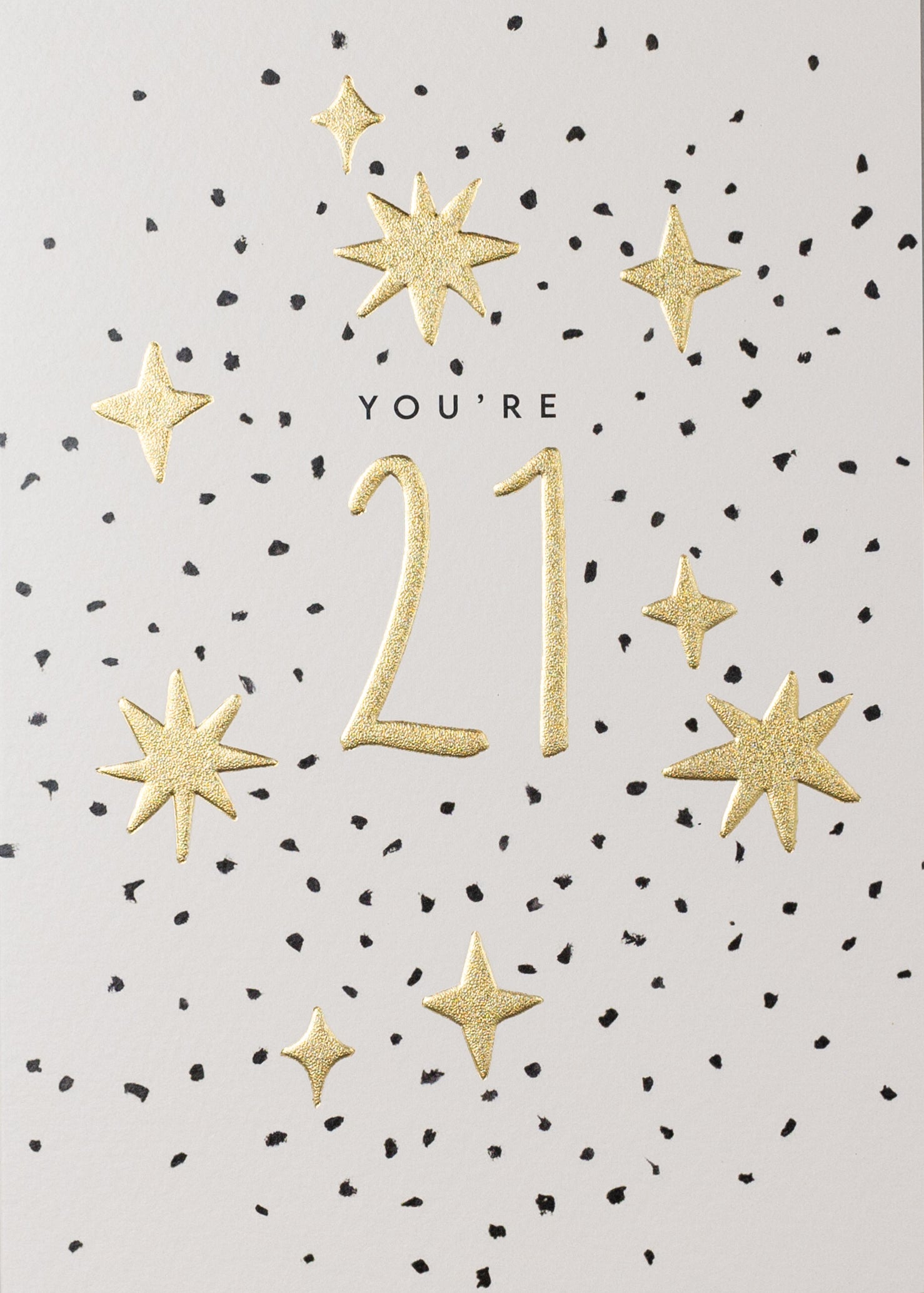 You're 21 Supernova Embossed Birthday Card from Penny Black