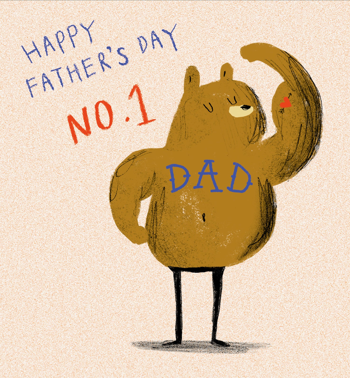 Strong Bear No 1 Dad Father's Day Card By Penny Black