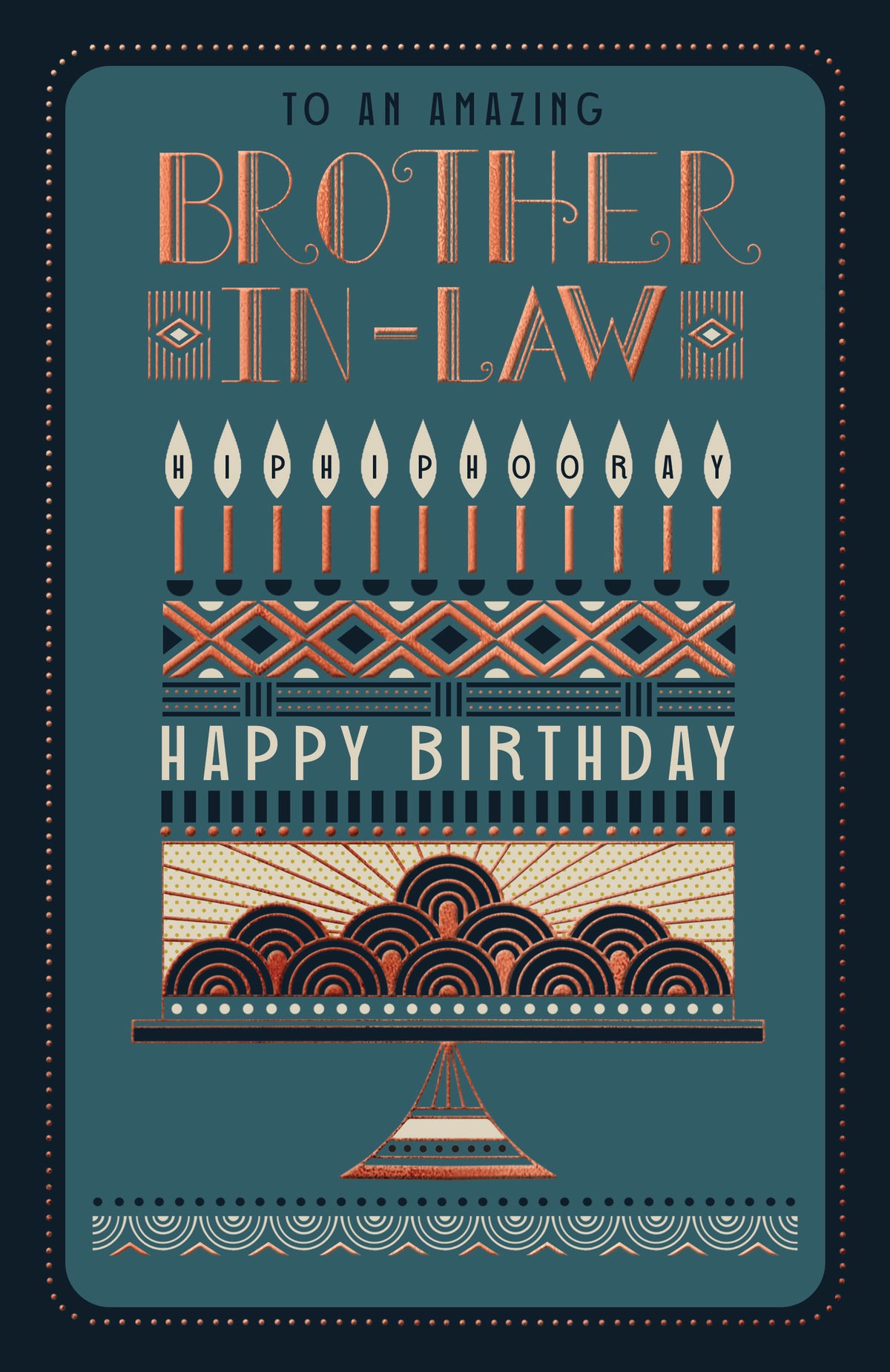 Hip Hip Hooray Brother In Law Birthday Card at Penny Black
