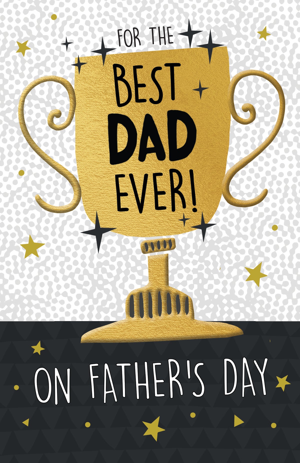 Best Dad Ever Trophy Father&#39;s Day Card by penny black