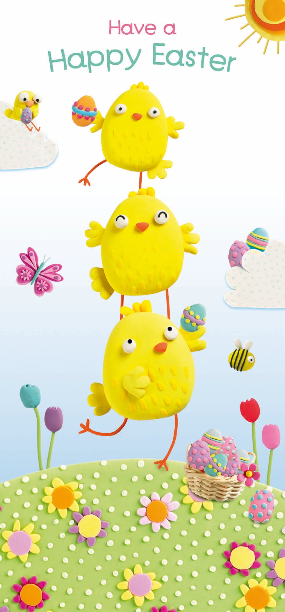 Chick Tower Easter Gift Wallet Card by penny black