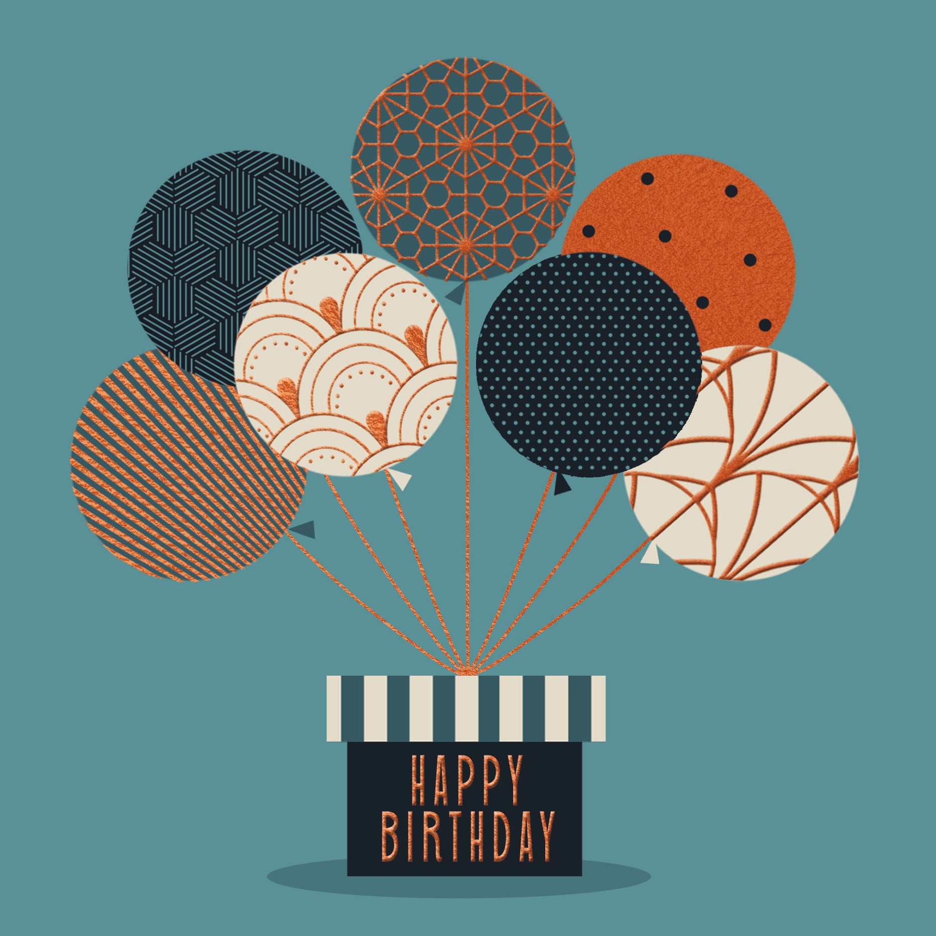 Globe Birthday Balloon Surprise Card from Penny Black