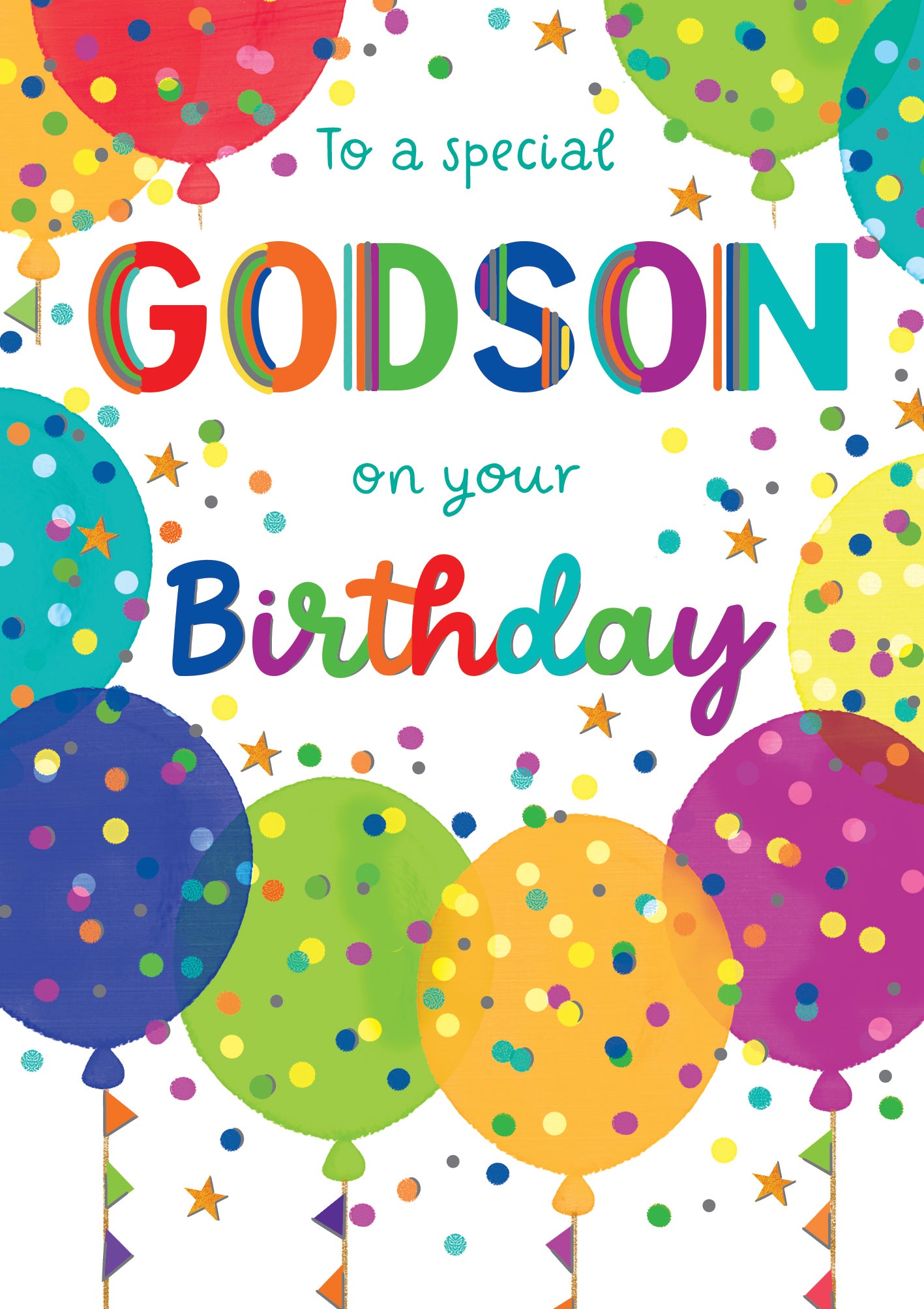 Godson Balloons Birthday Card from Penny Black