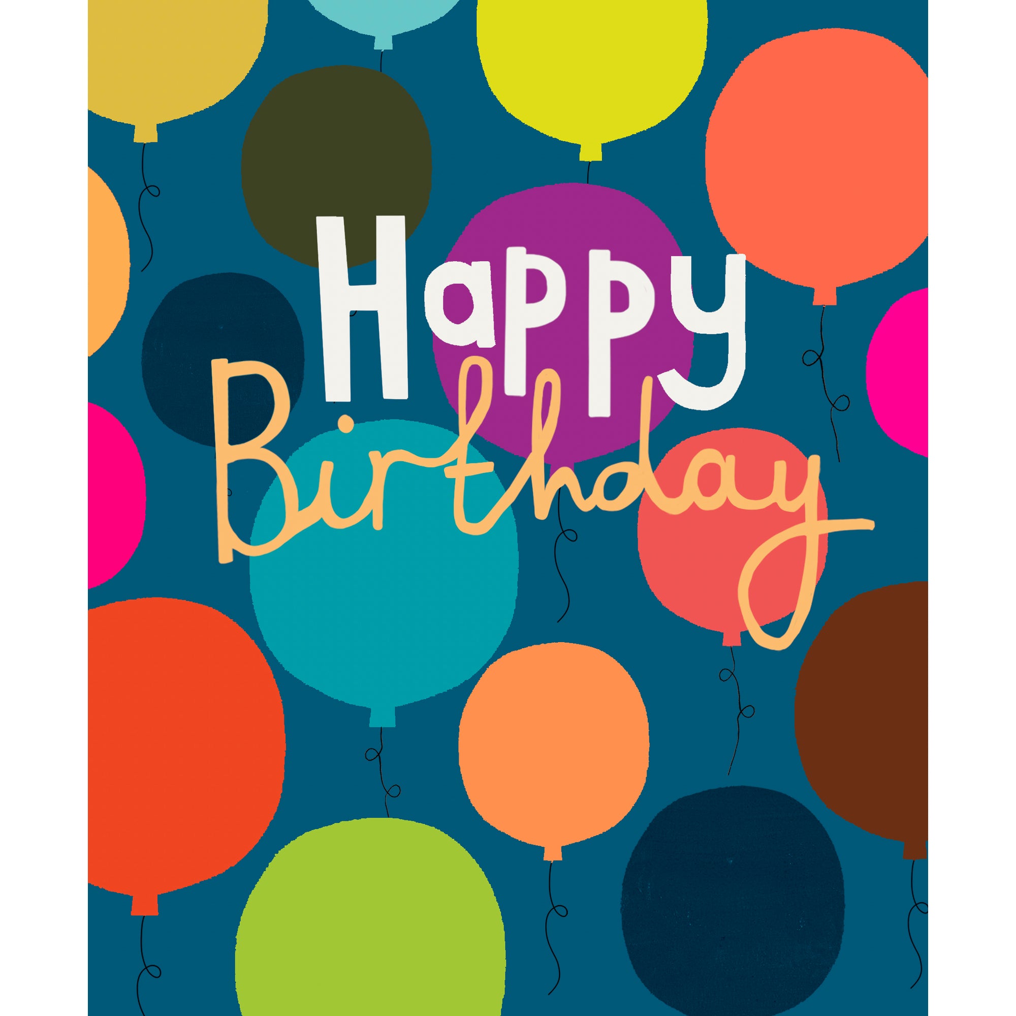 Balloon Backdrop Birthday Card from Penny Black