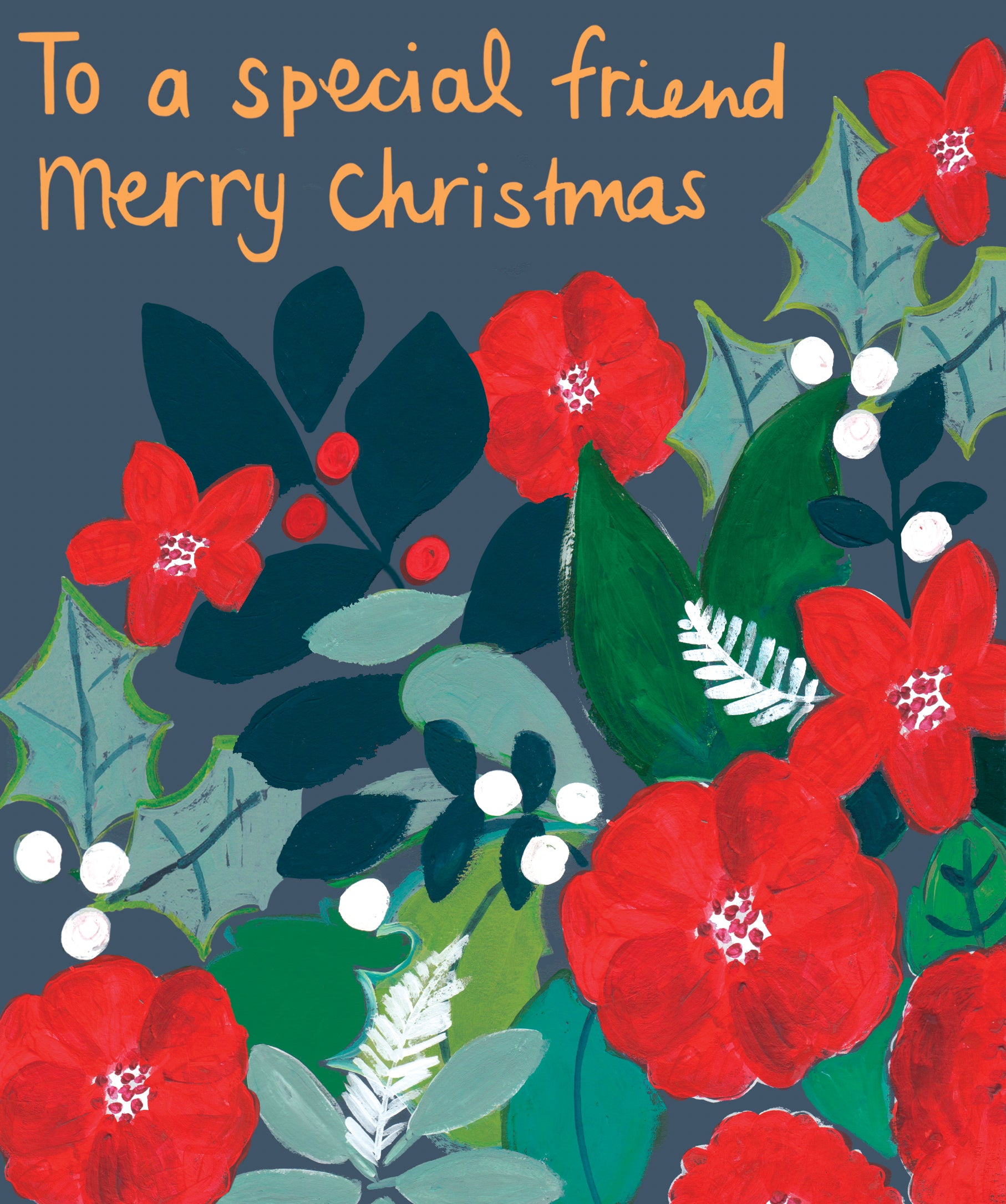Special Friend Festive Flora Christmas Card by Penny Black