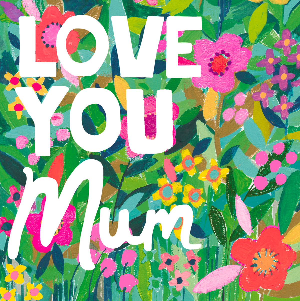 Love You Mum Wildflowers Mother&#39;s Day Card by penny black