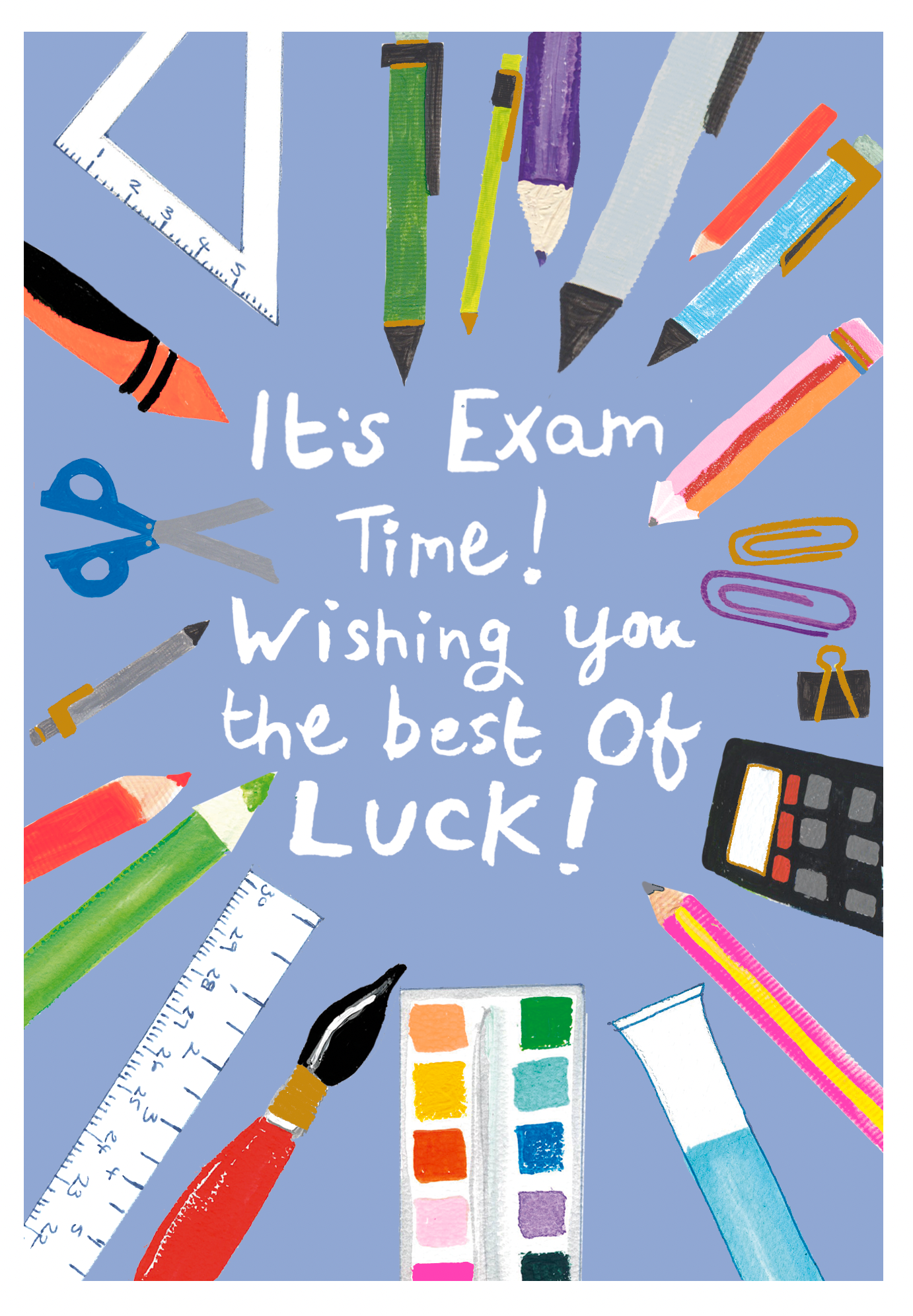 Exam Time Best Of Luck Card by penny black