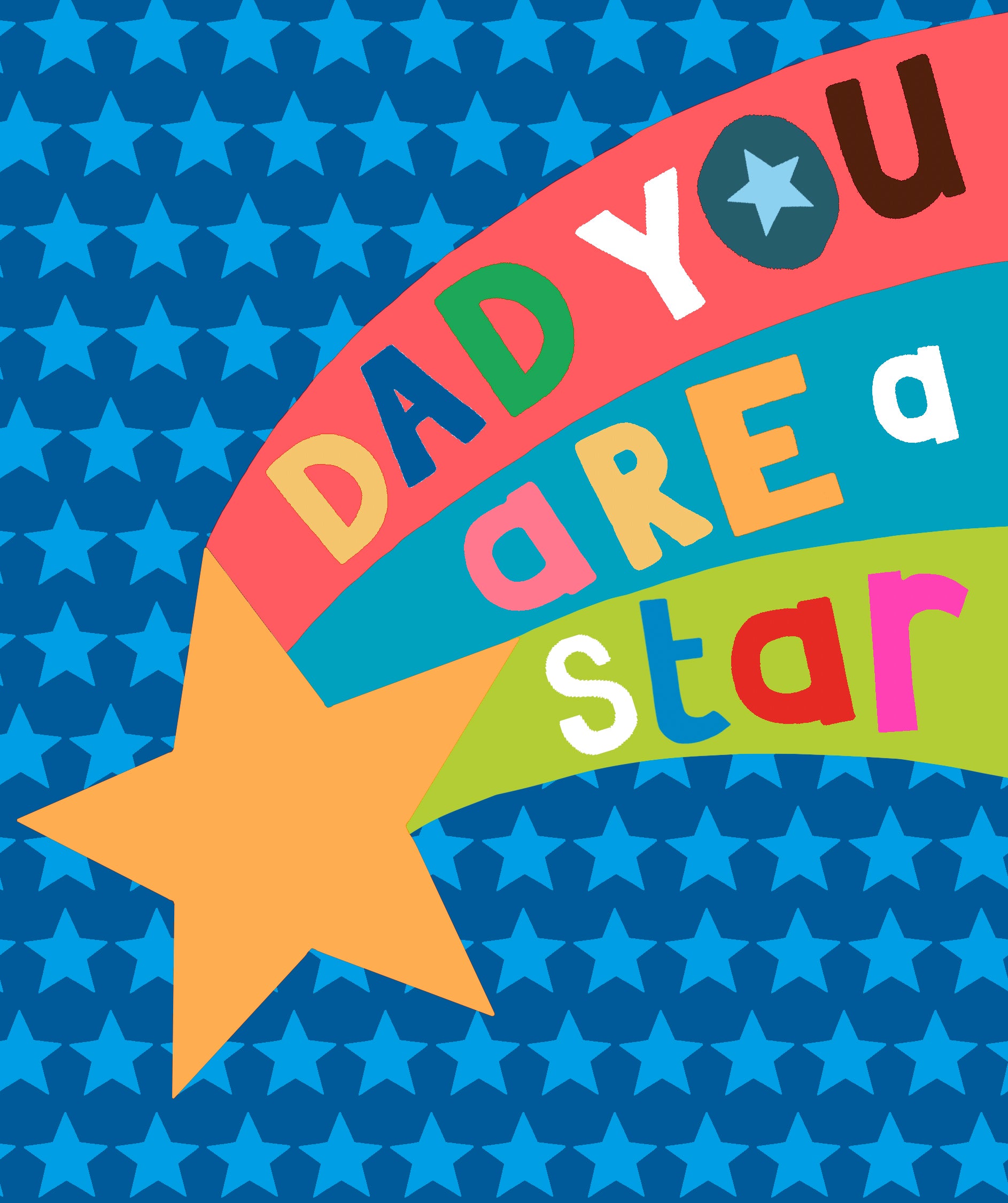 Daddy You Are A Star Father's Day Card By Penny Black