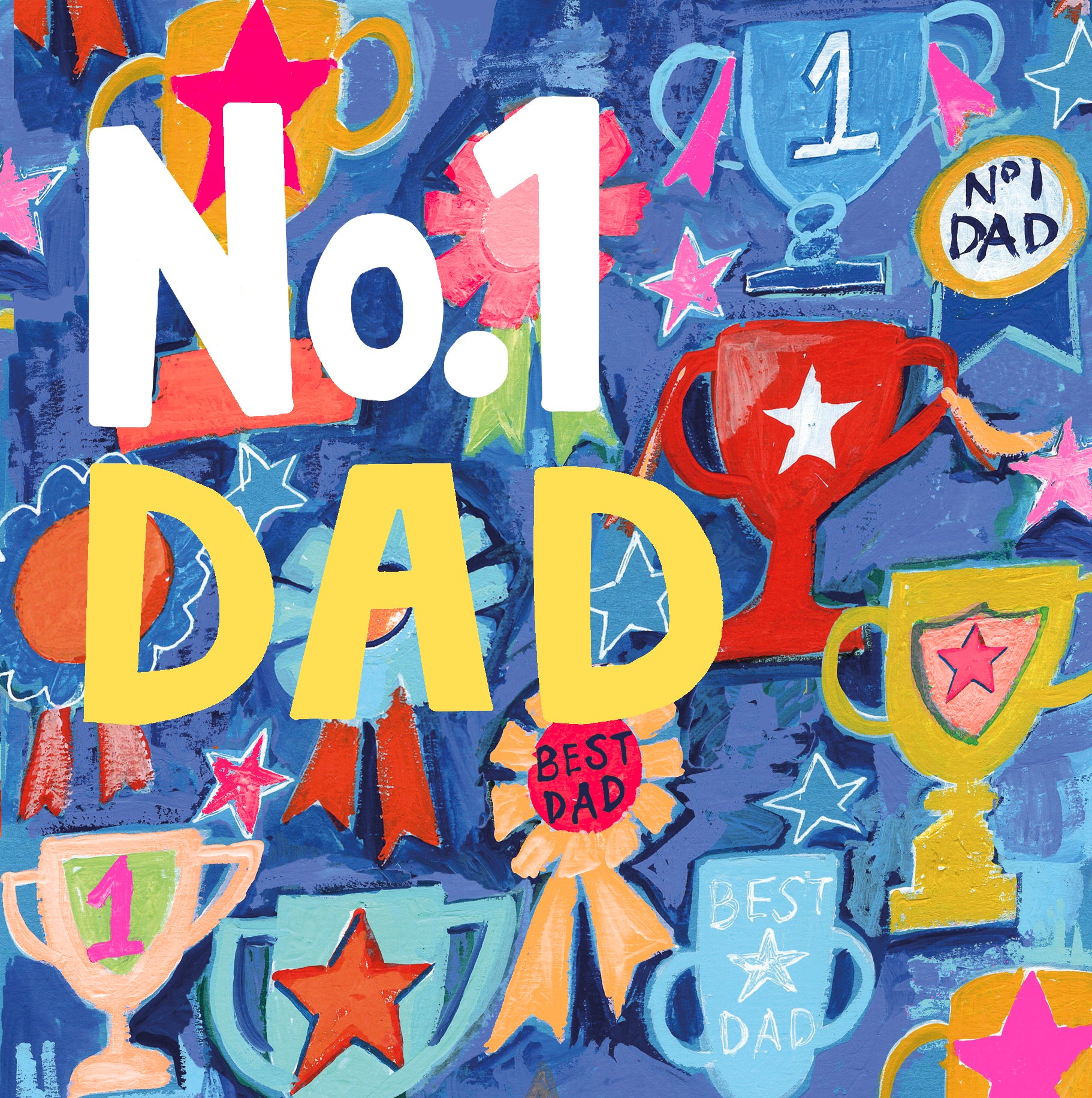 Rosettes & Trophies No 1 Dad Father's Day Card By Penny Black