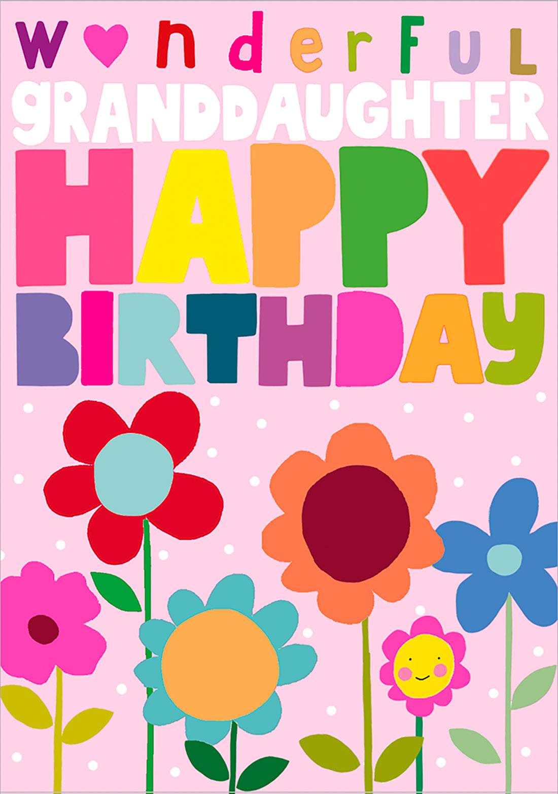 Wonderful Granddaughter Flowers Birthday Card at Penny Black