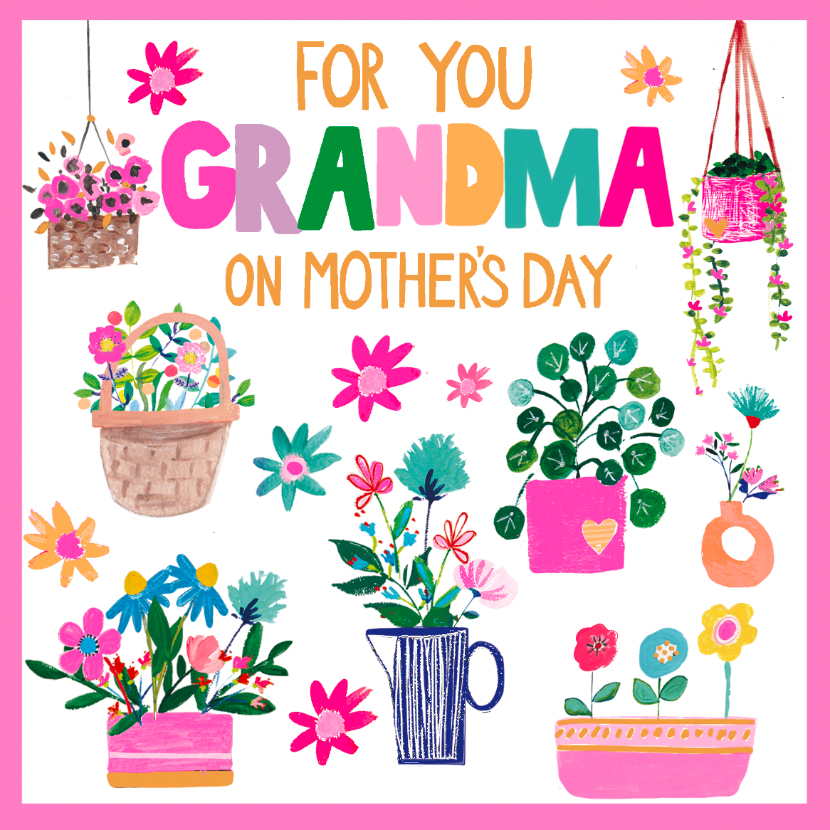 Lots Of Plants Grandma Mother's Day Card By Penny Black