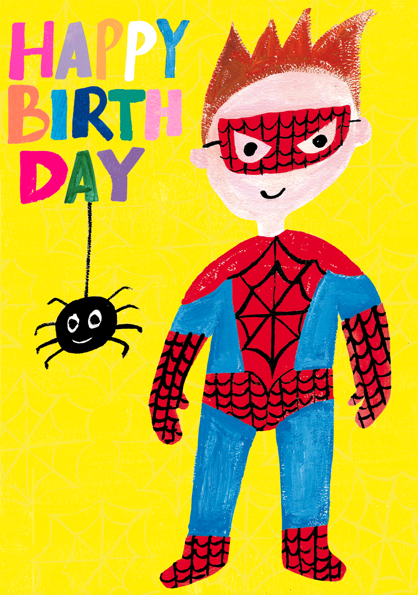 Happy Birthday Spiderman Birthday Card from Penny Black