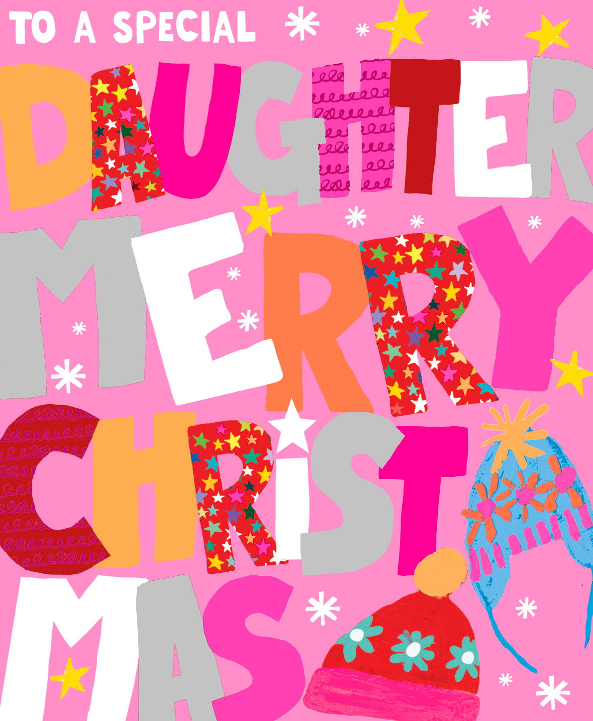 Colourful To A Special Daughter Merry Christmas Card by penny black