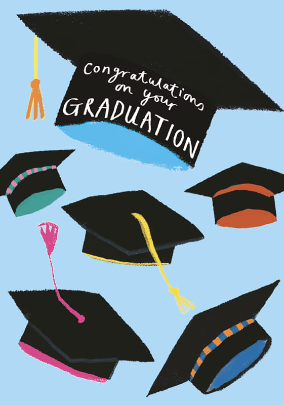 Hats Off Paper Salad Graduation Congrats Card By Penny Black