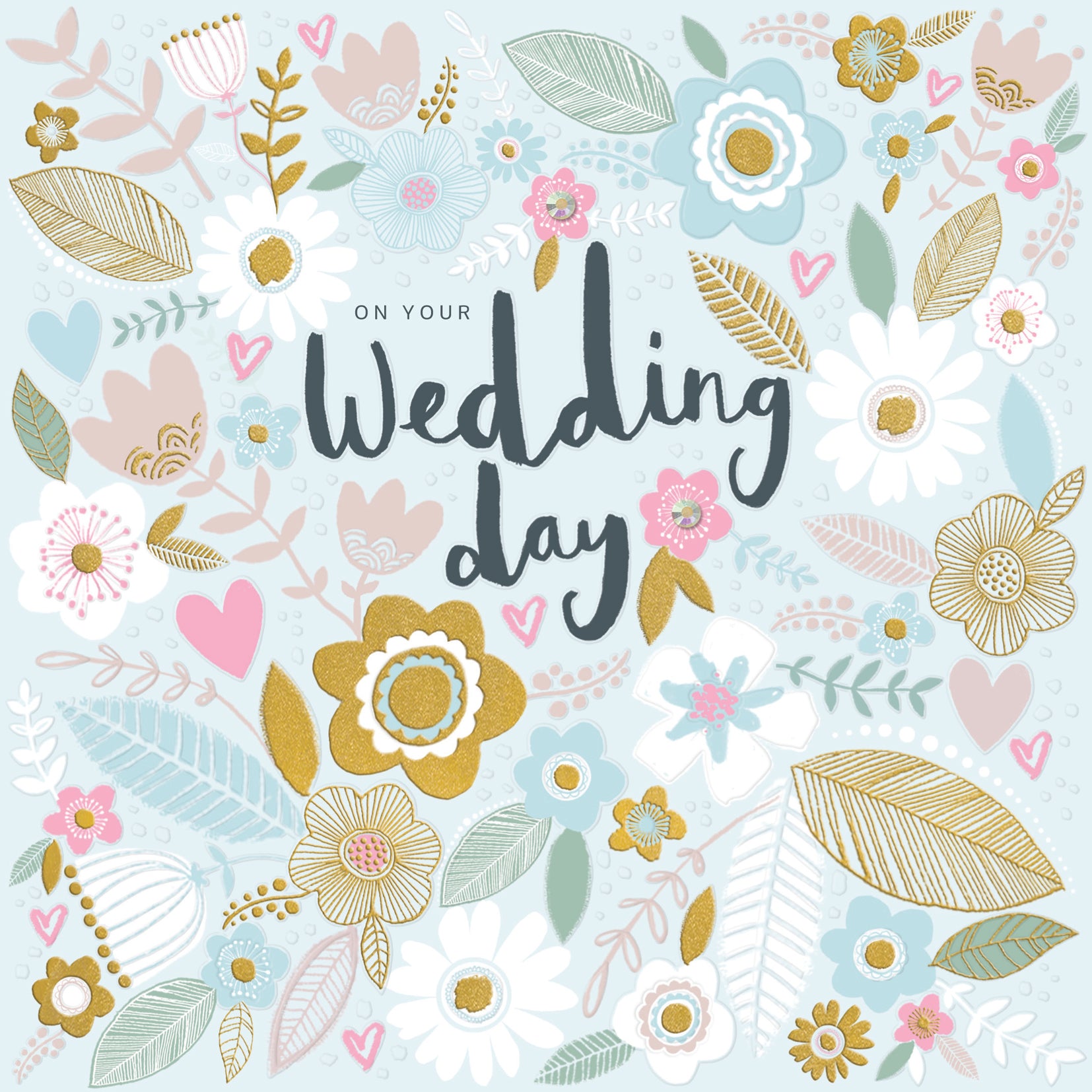 Bouquet Trimmings Wedding Day Card from Penny Black