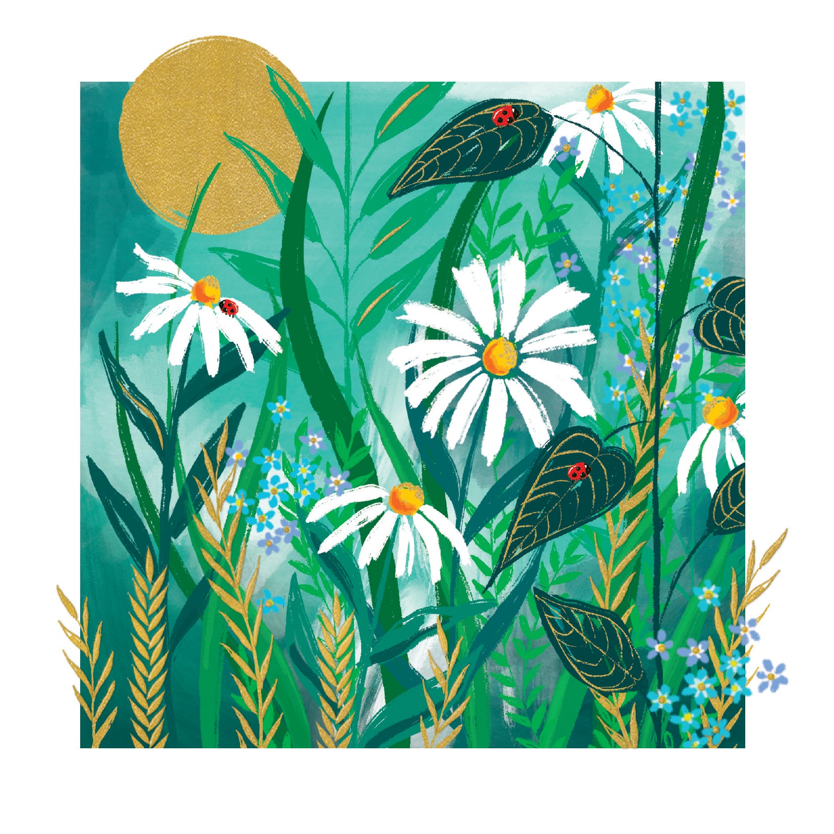 Daisies at Dusk Art Card from Penny Black