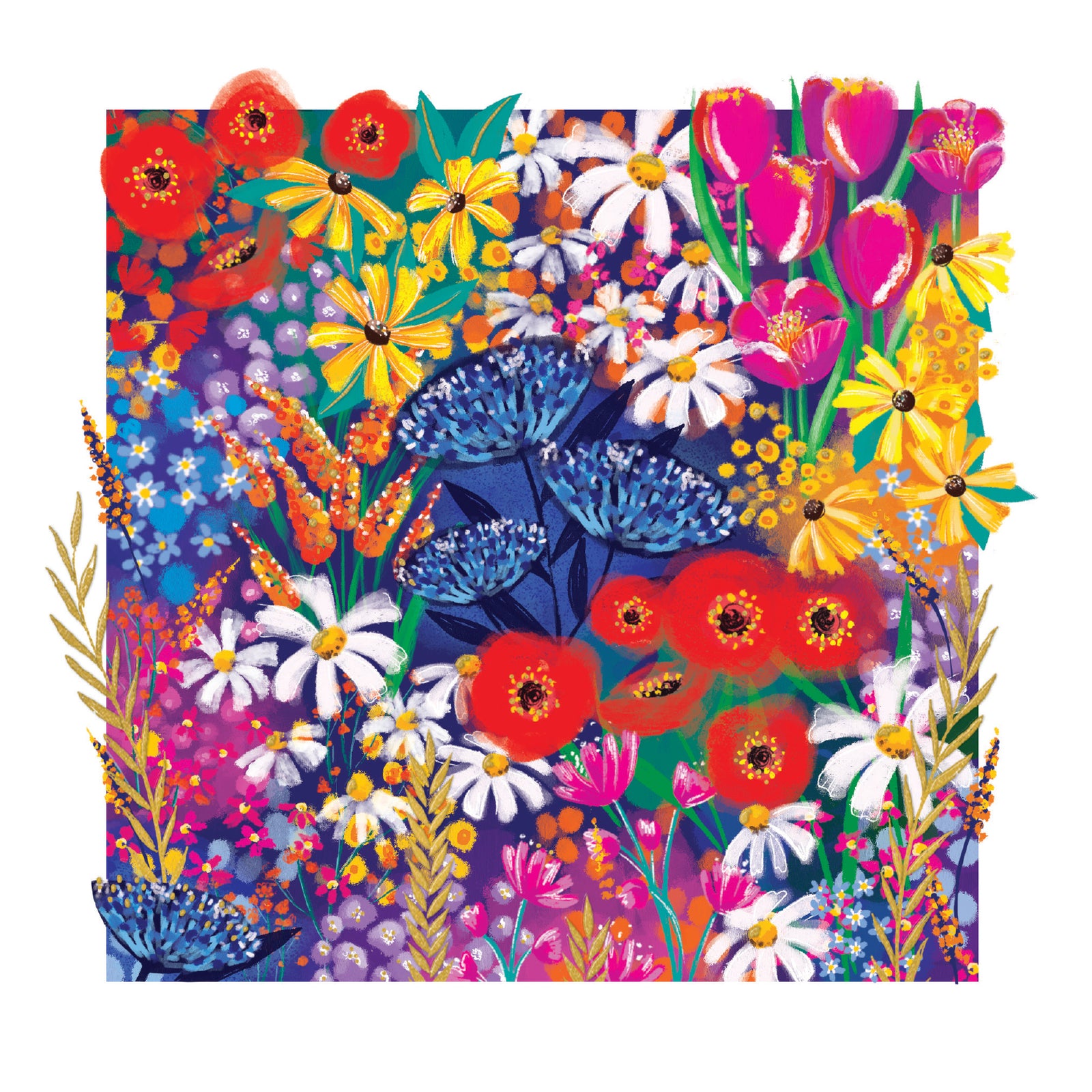 Gallery Bright Florals Card from Penny Black