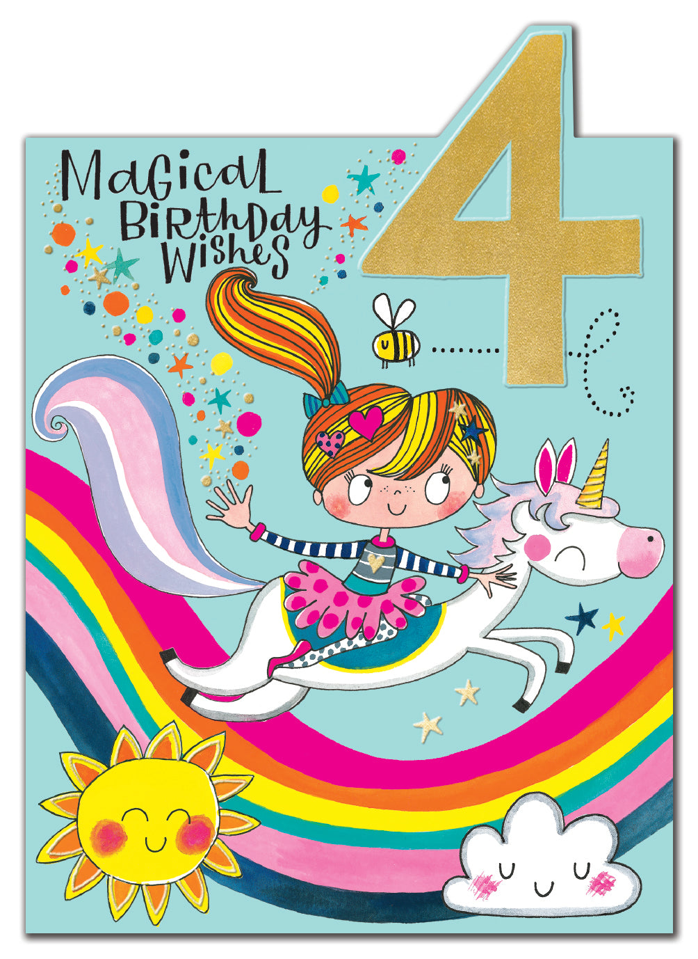 4 Unicorn Rider Cut Out Birthday Card from Penny Black