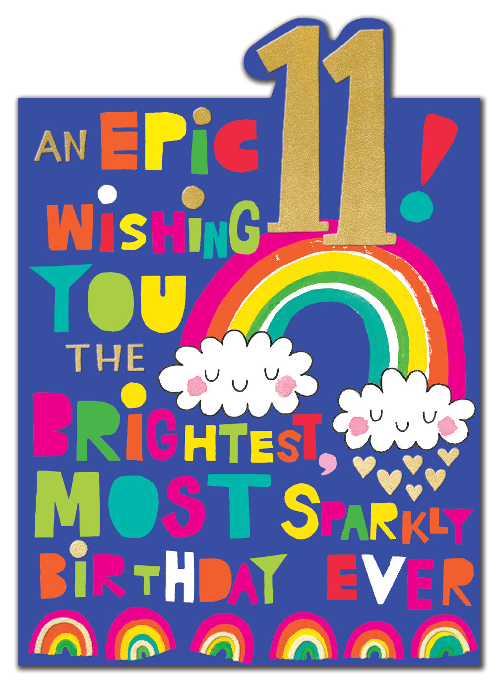 Brightest Most Sparkly 11th Birthday Card at Penny Black