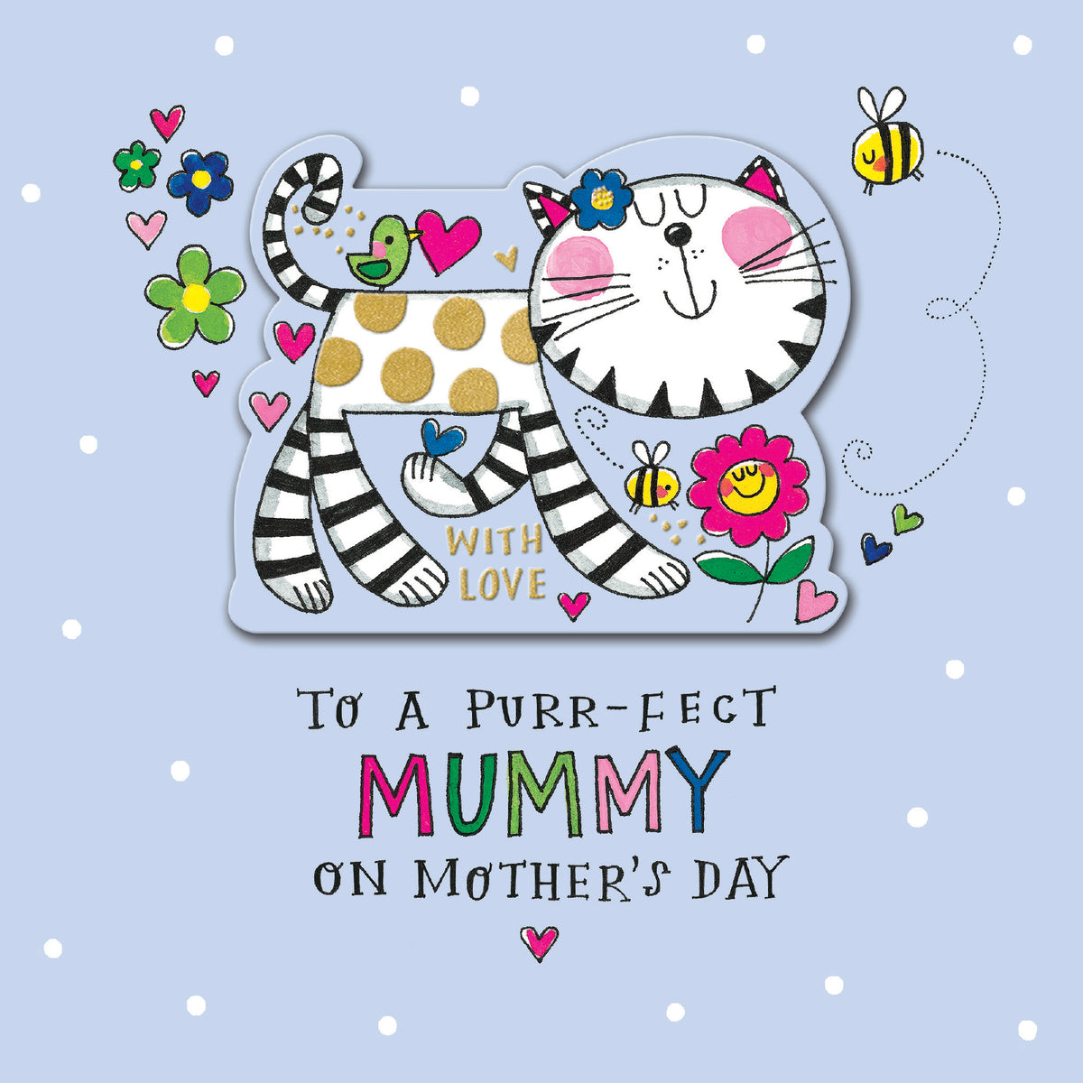 PURR-FECT Mummy Embellished Mother&#39;s Day Card by penny black