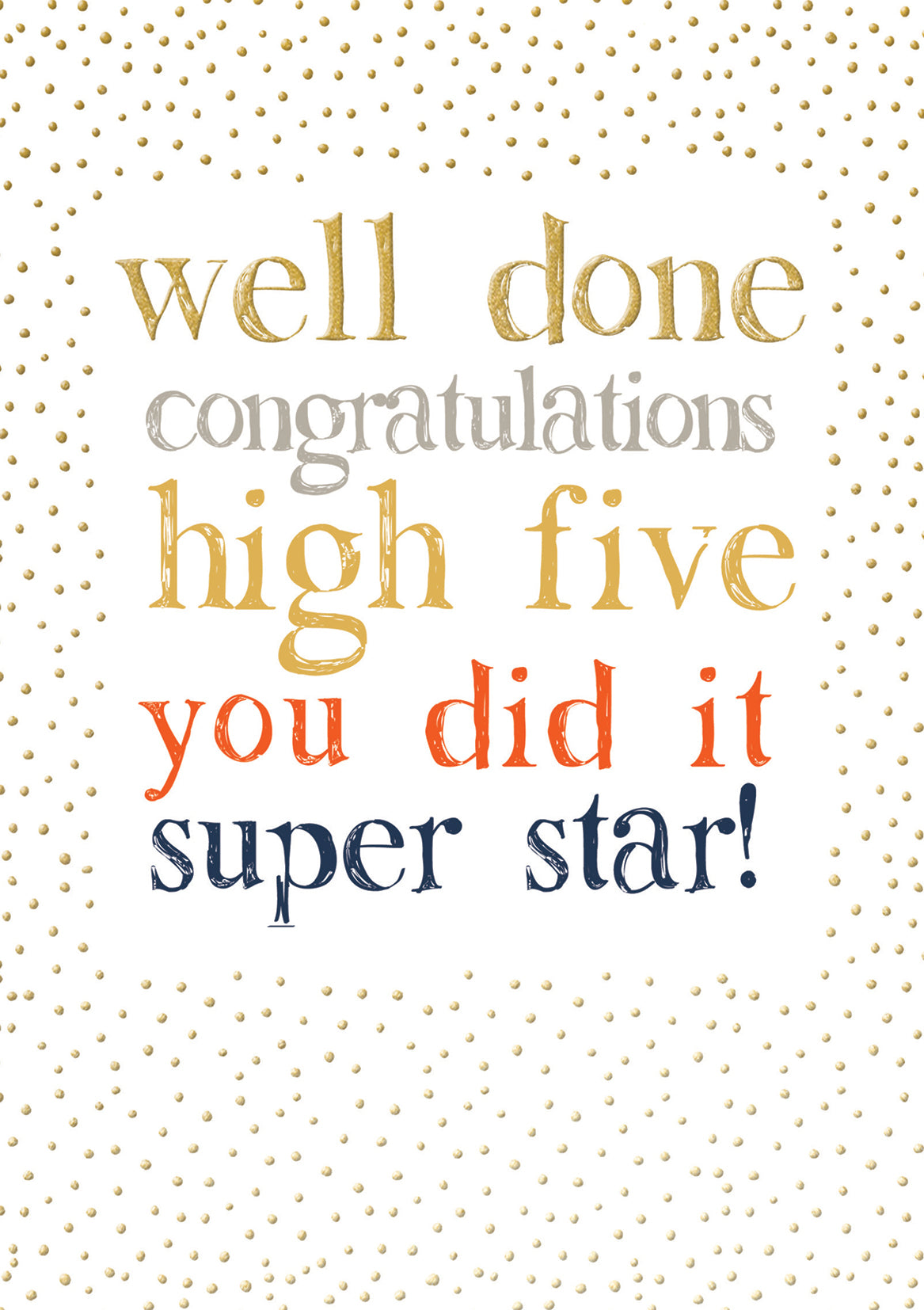 Well Done High Five Congratulations Card at Penny Black