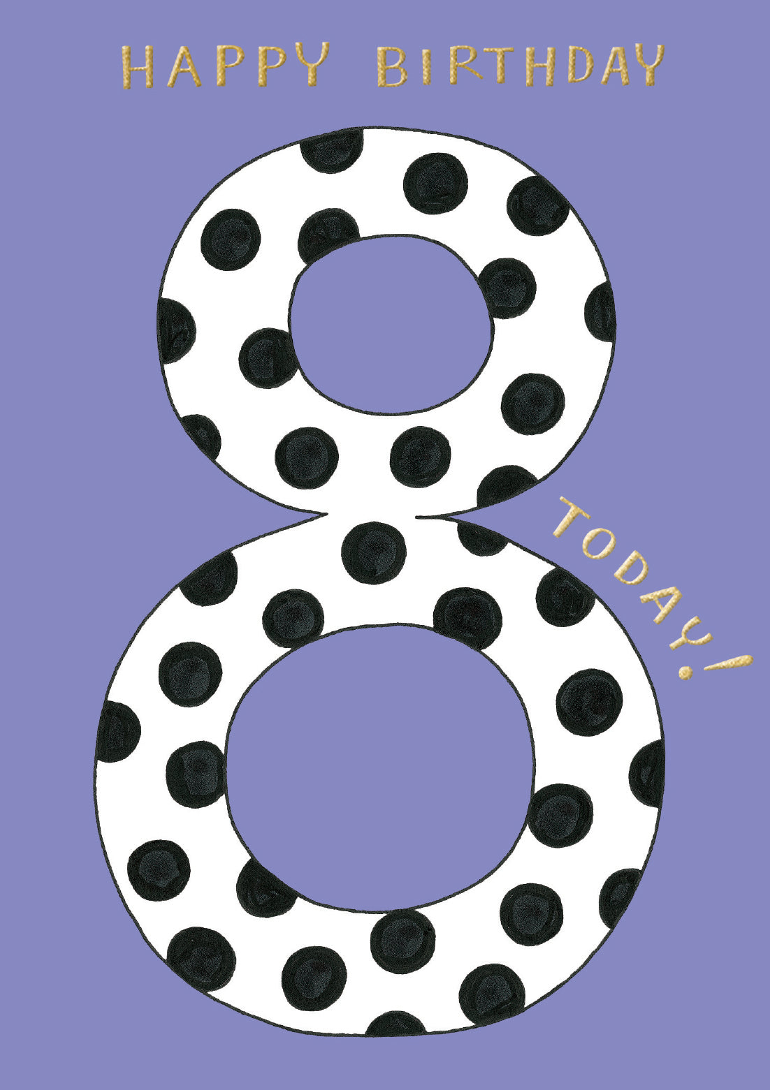 Age 8 Dalmatian Spots Birthday Card from Penny Black