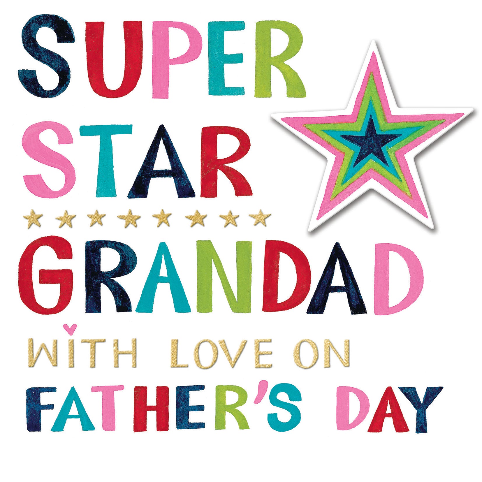Super Star Grandad Father's Day Card By Penny Black