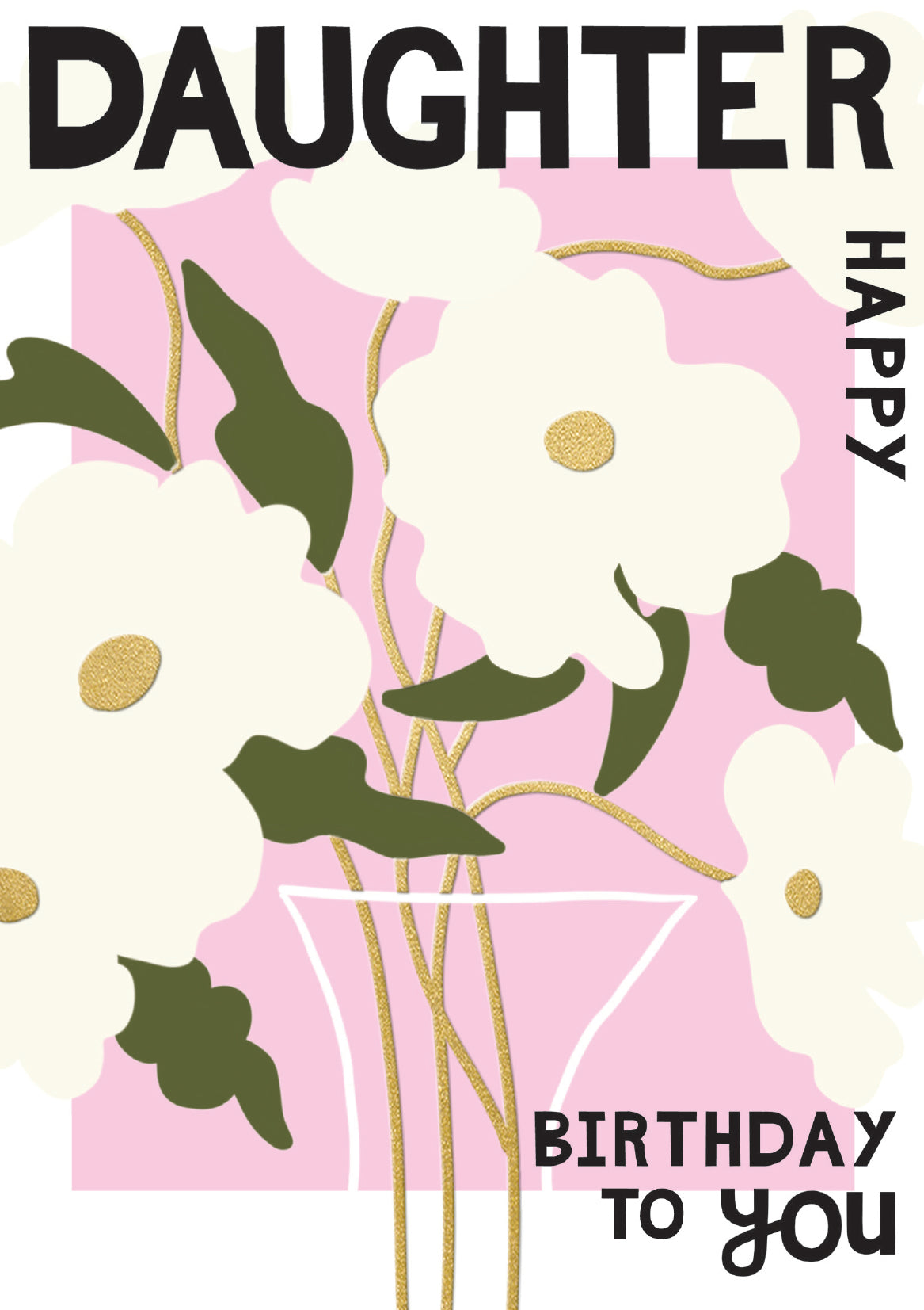 White Cosmos Daughter Birthday Card at Penny Black