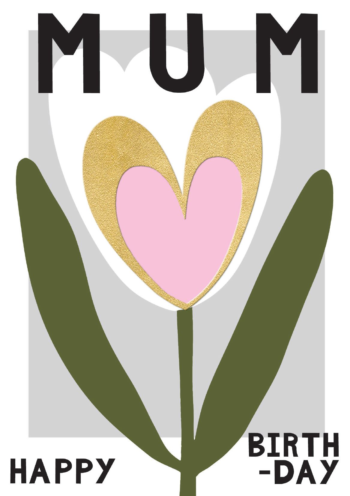 Golden Tulip Mum Birthday Card at Penny Black